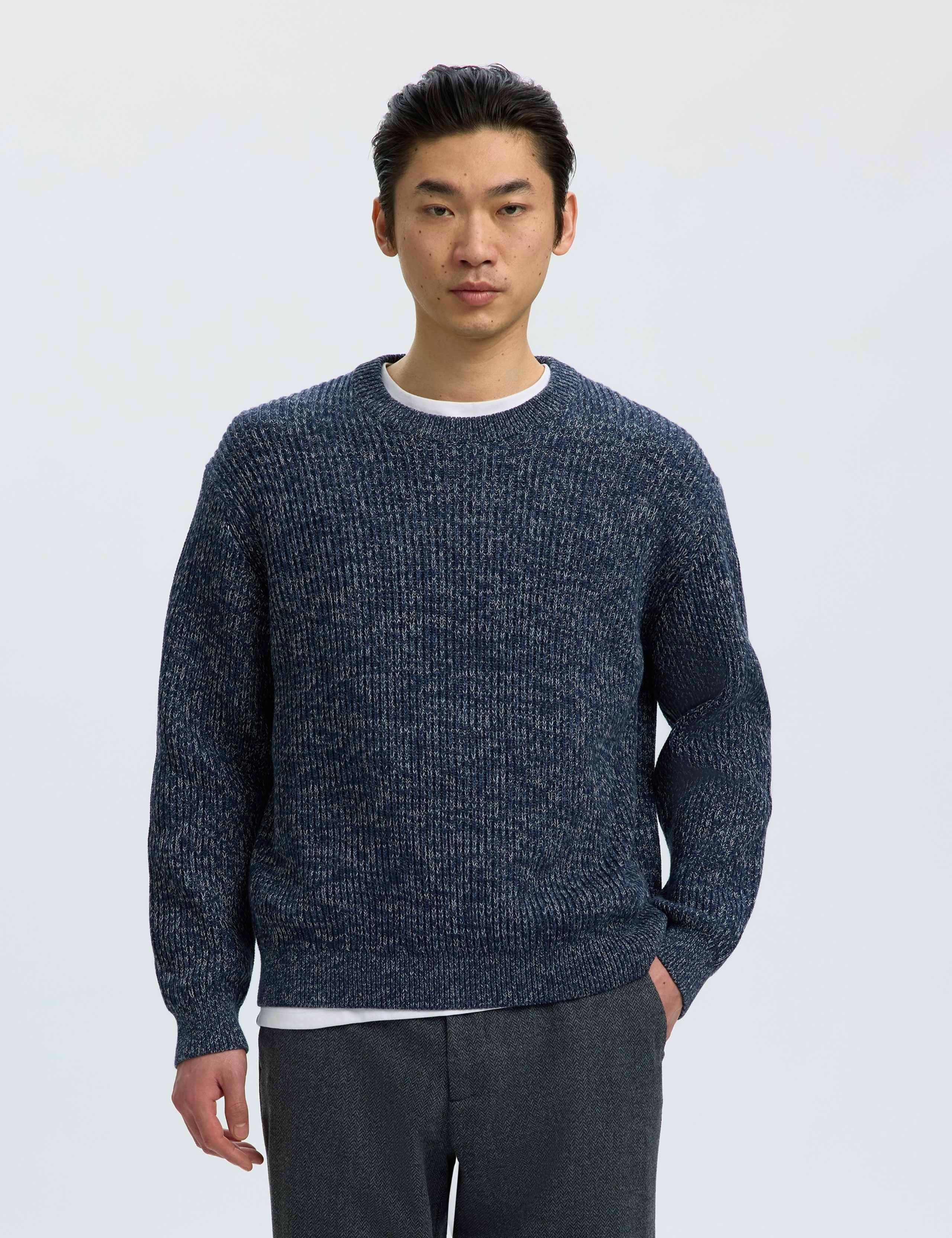 Pure Cotton Textured Chunky Jumper