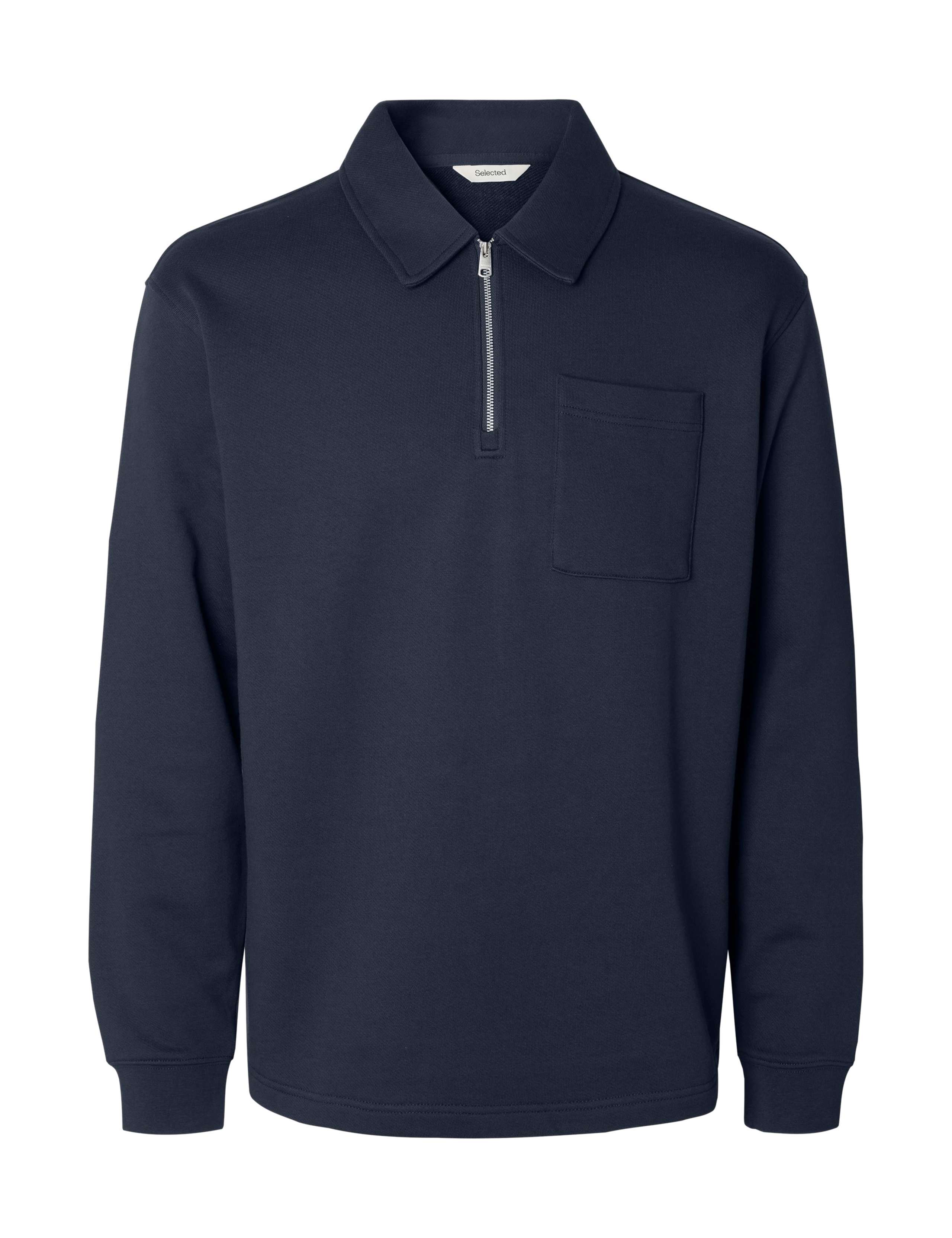 Pure Cotton Half Zip Sweatshirt
