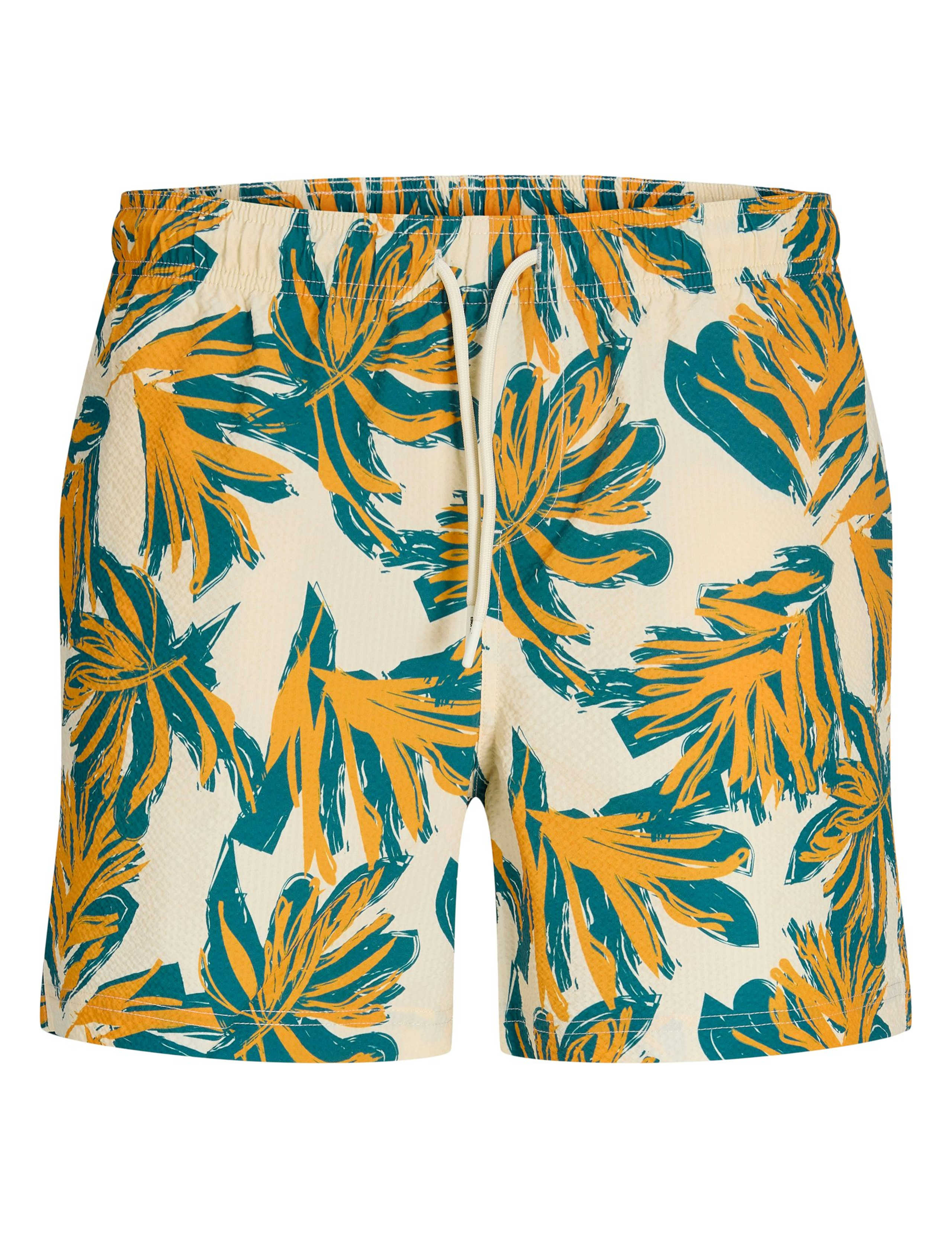 Floral Seersucker Swimming Shorts