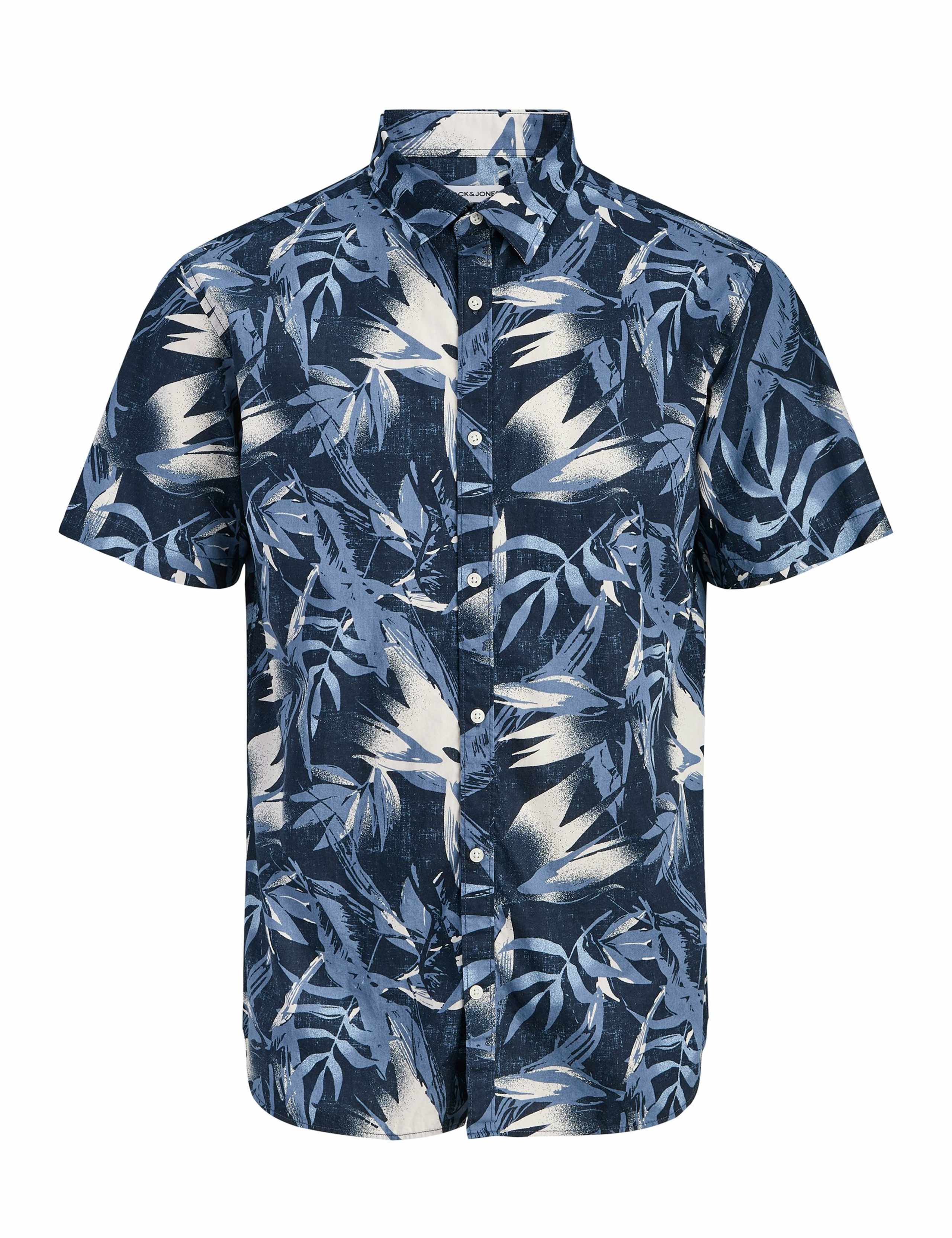 Regular Fit Pure Cotton Short Sleeve Hawaiian Shirt