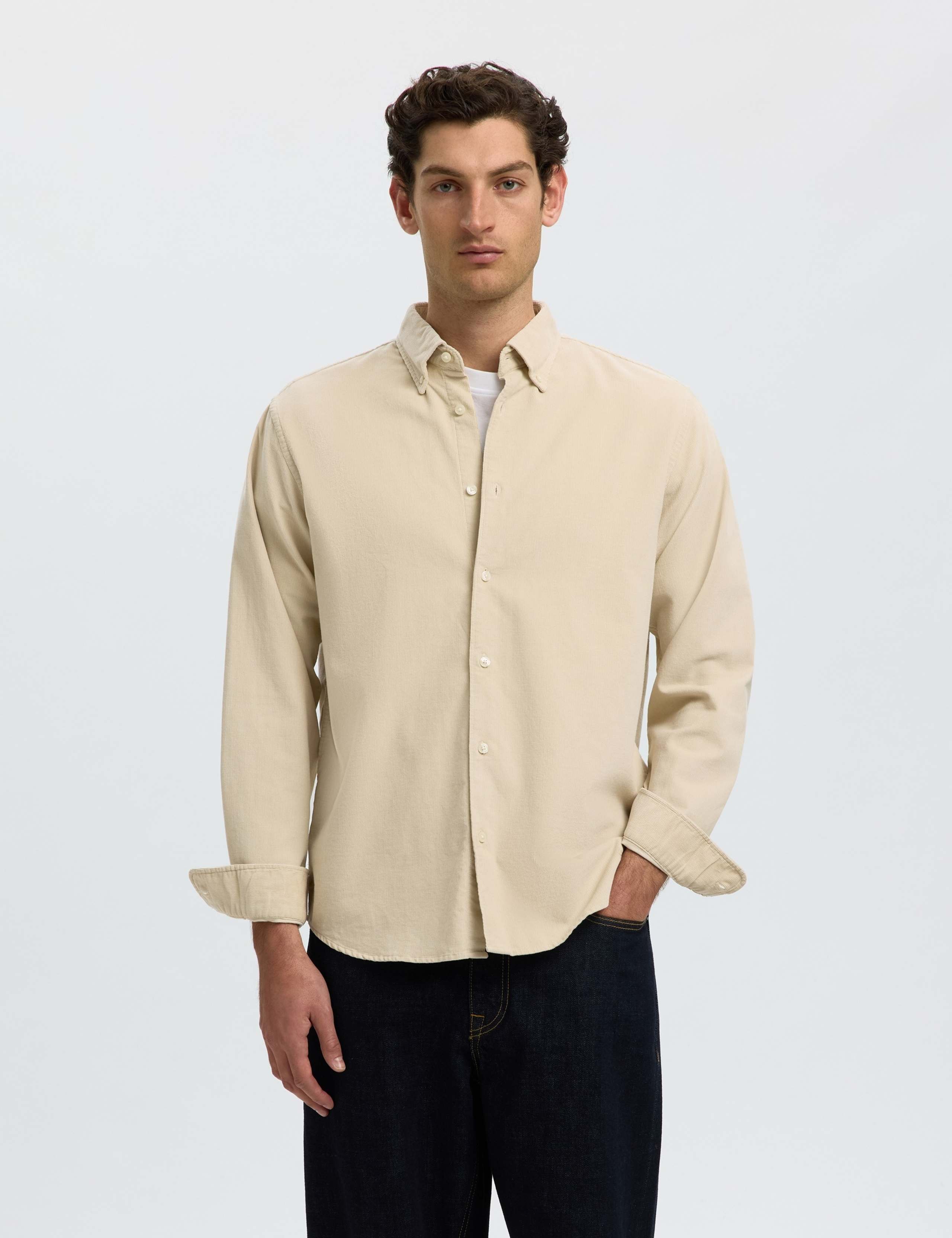 Regular Fit Corduroy Shirt