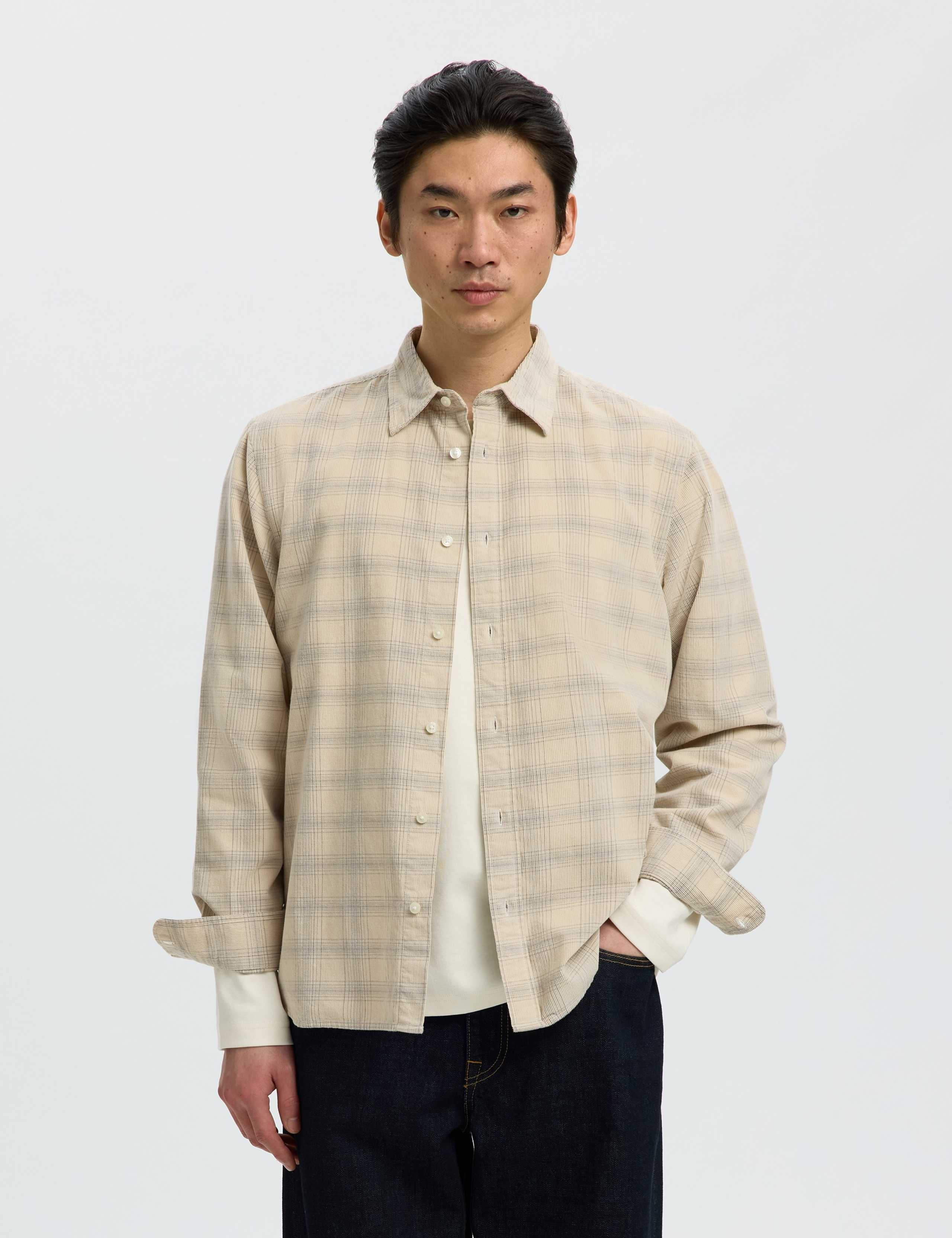 Regular Fit Corduroy Check Shirt