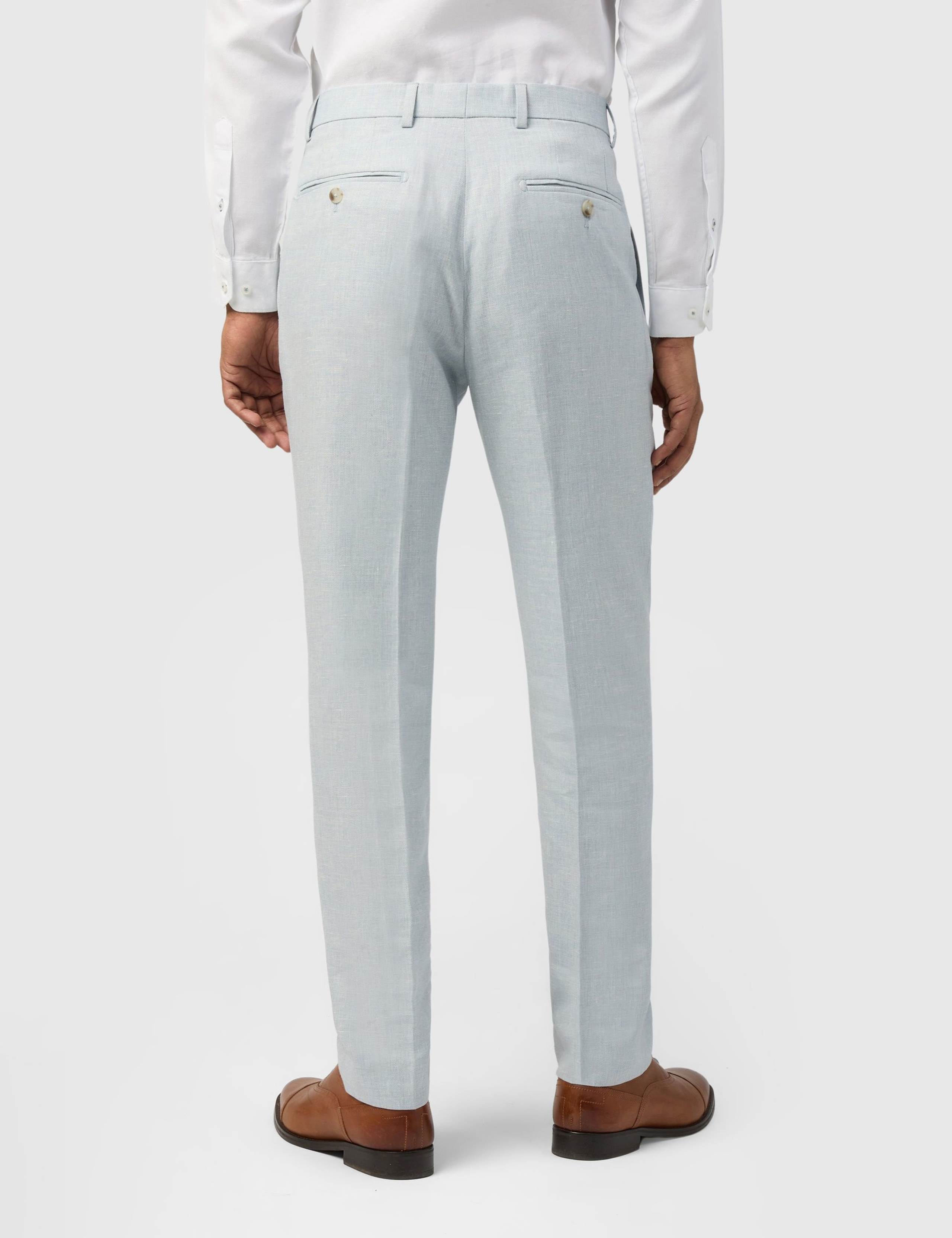 Slim Fit Linen Rich Single Breasted Suit 3 of 4