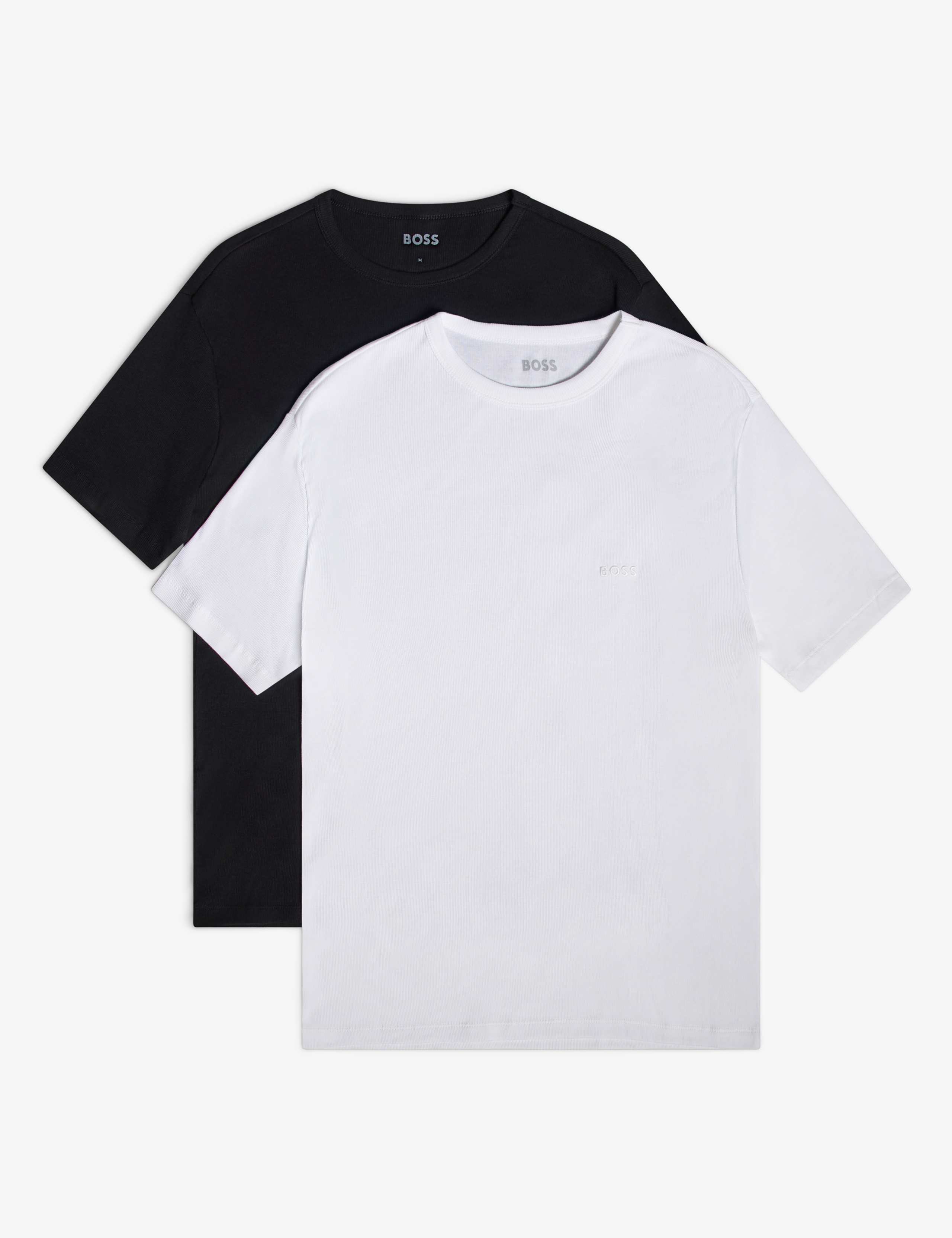 2 Pack Pure Cotton Textured T-Shirts