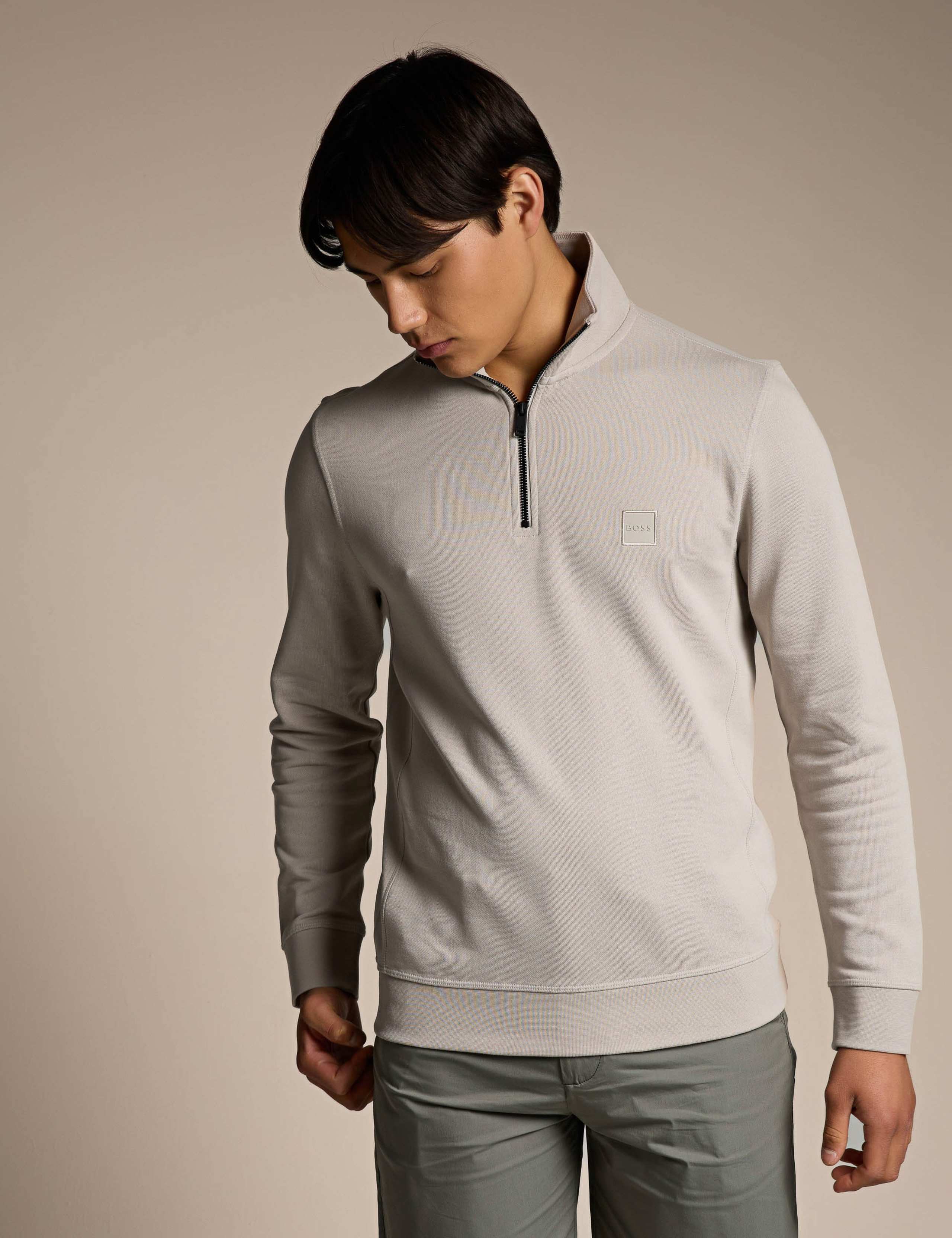 Zetrust Pure Cotton Half Zip Sweatshirt