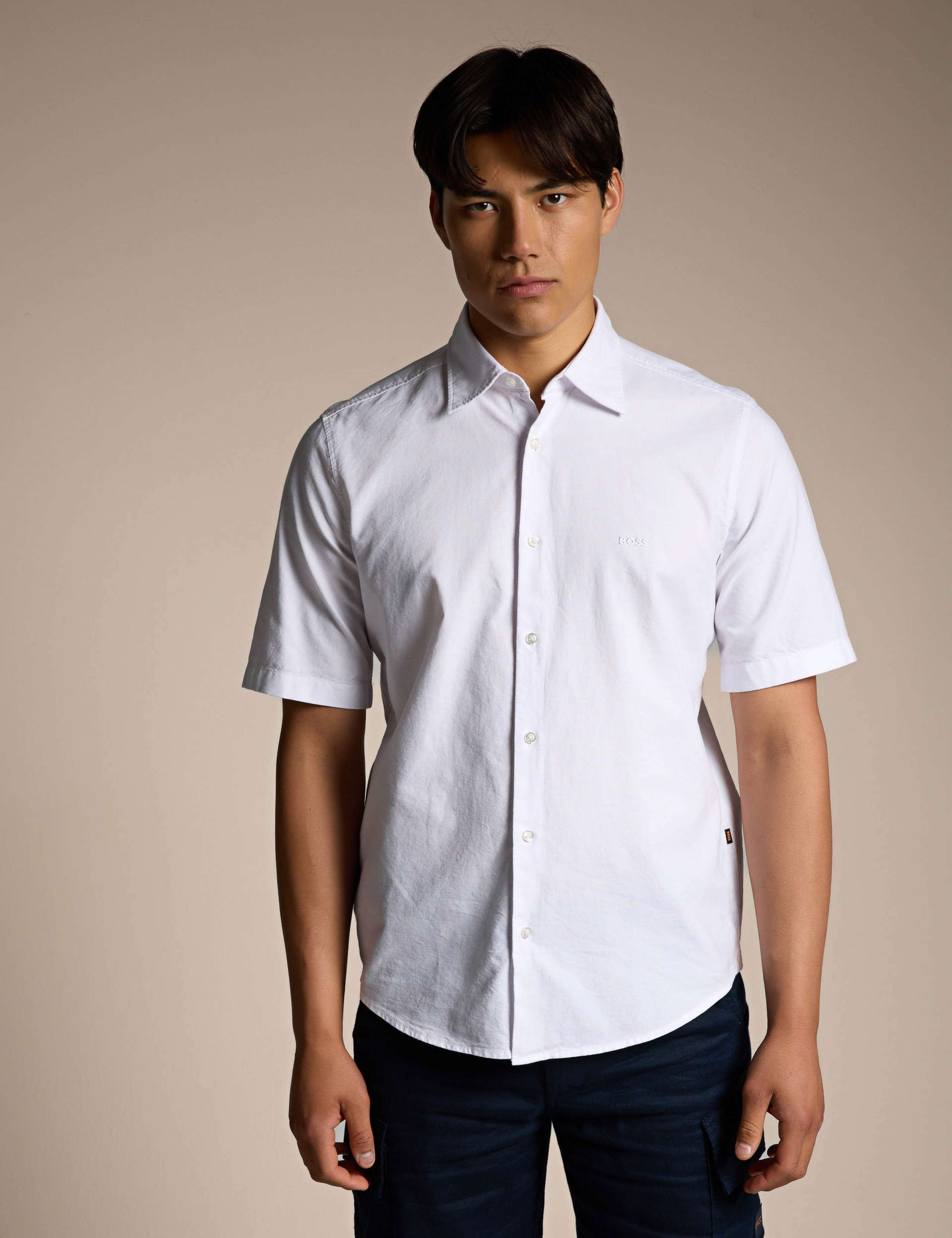 Regular Fit Pure Cotton Short Sleeve Shirt