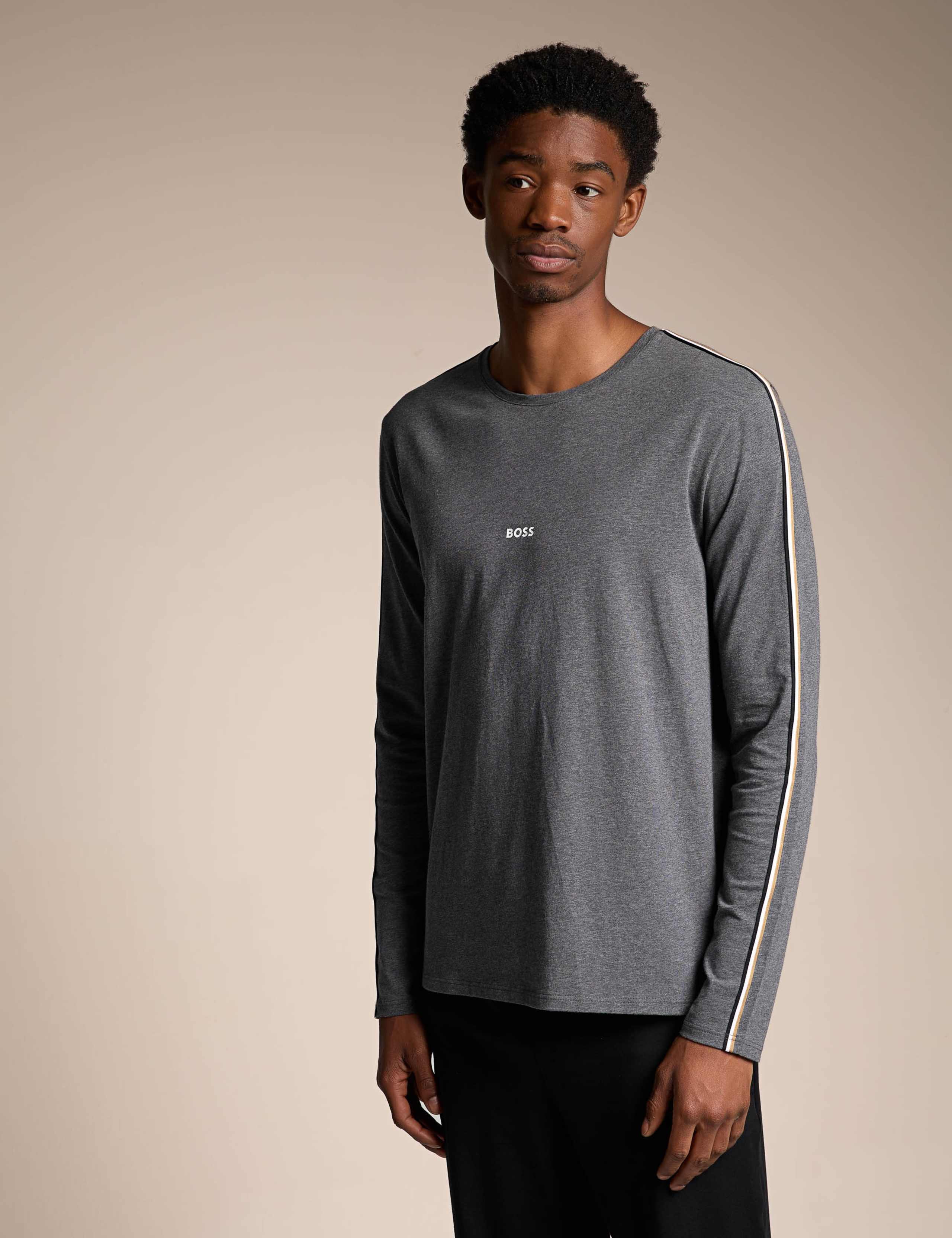 Cotton Rich Crew Neck Long Sleeve T-Shirt
