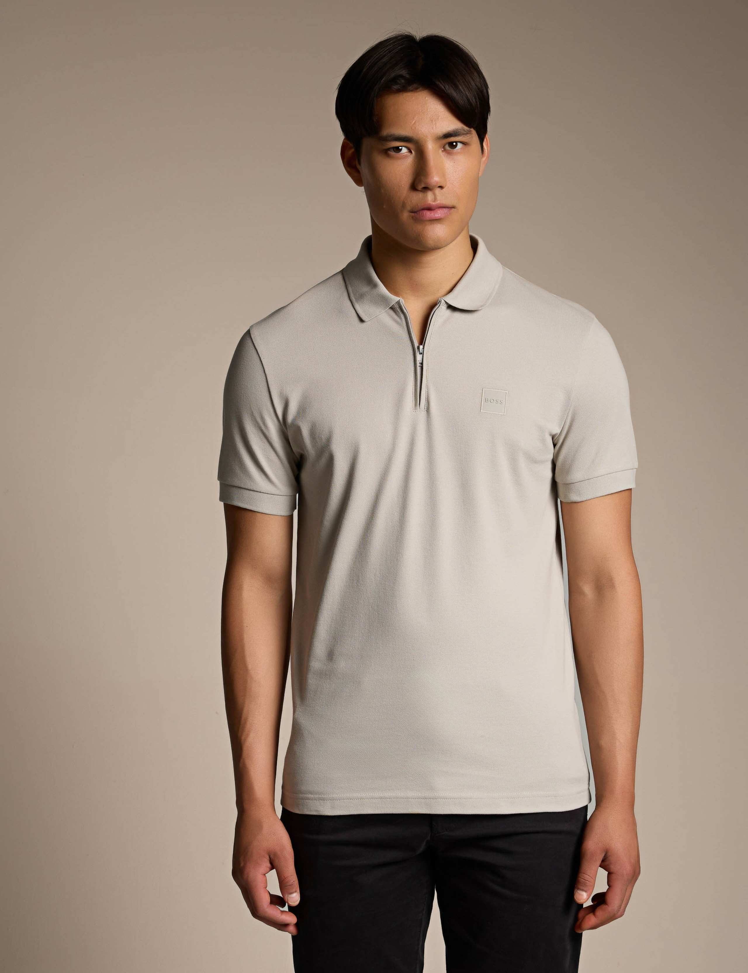 Passerzip Cotton Rich Half Zip Polo Shirt