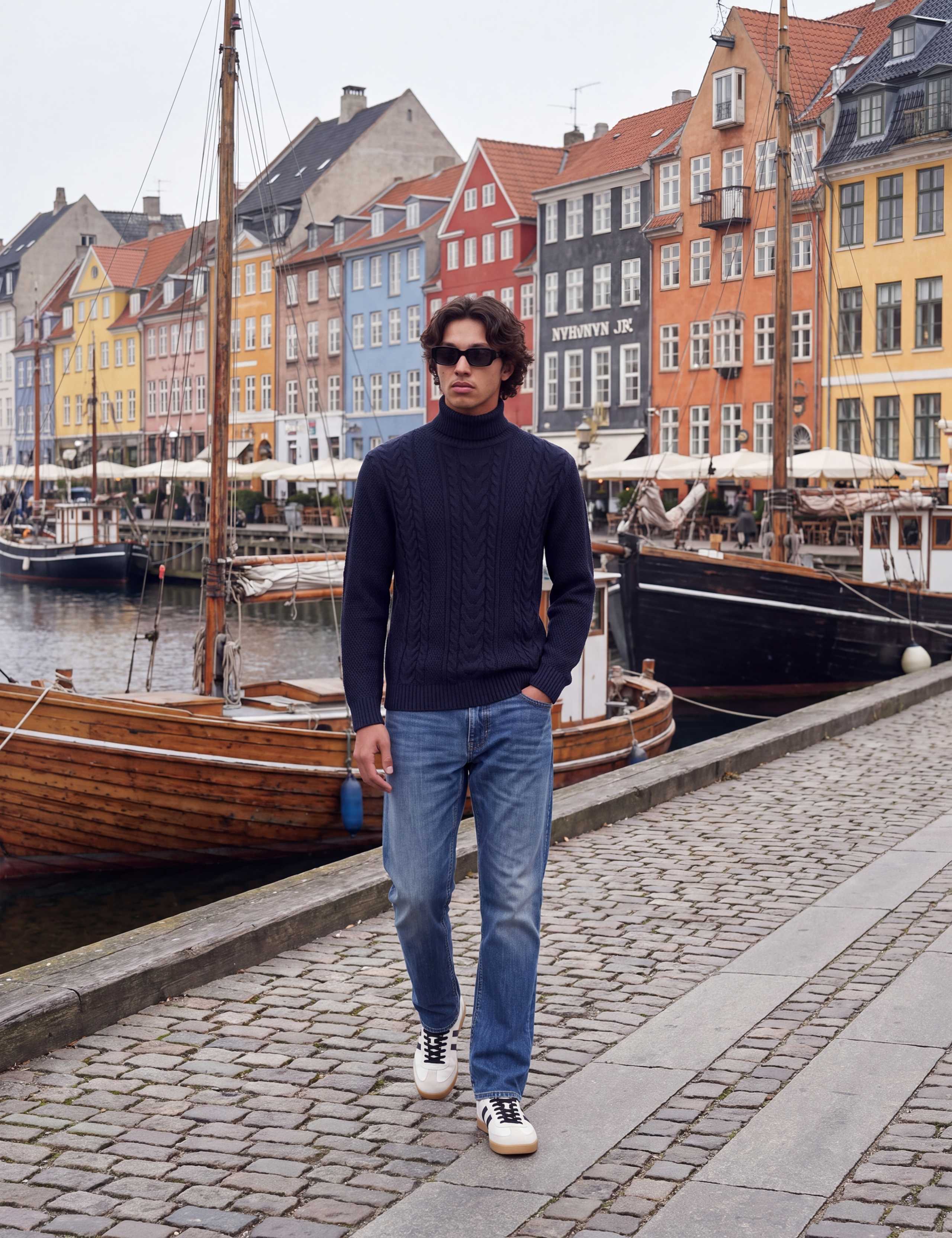 Cable Roll Neck Jumper
