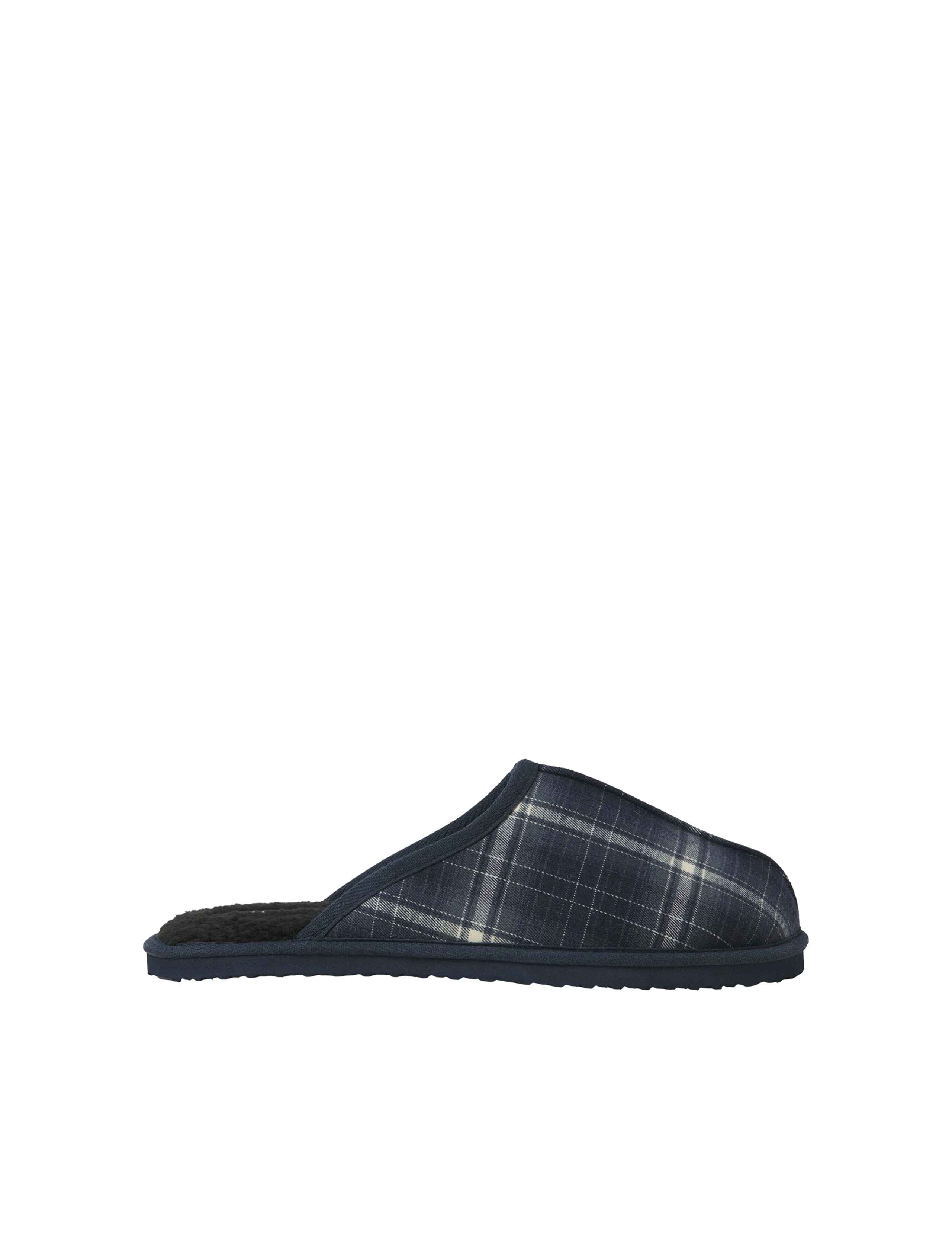 Checked Mule Slippers