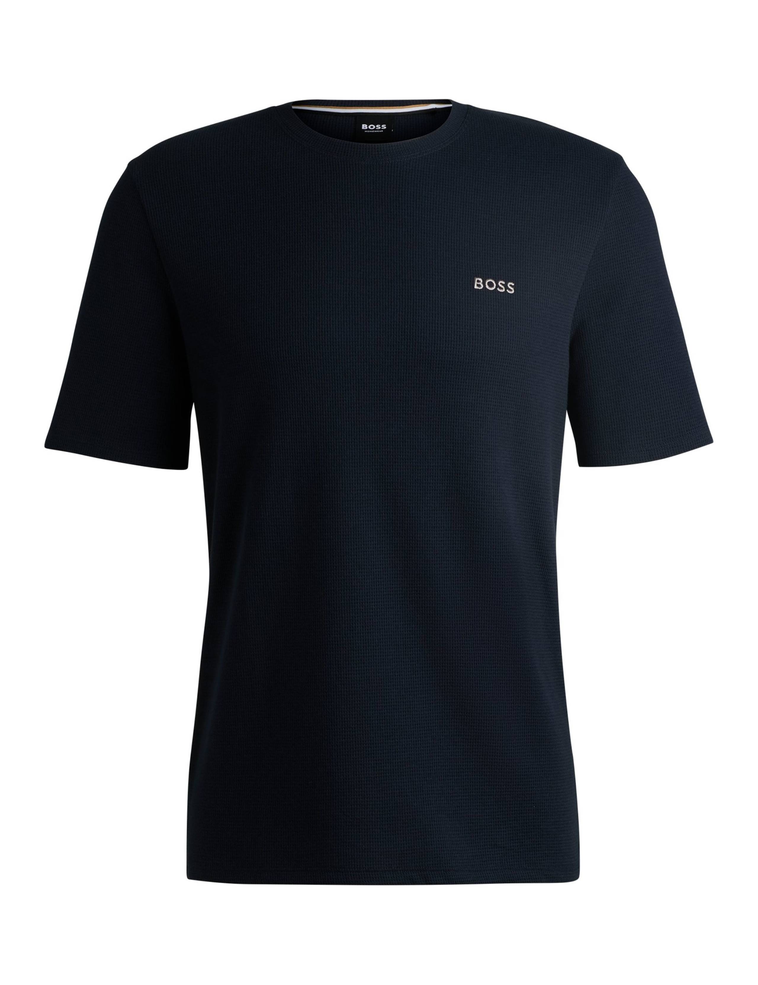 Cotton Rich Crew Neck Waffle T-Shirt