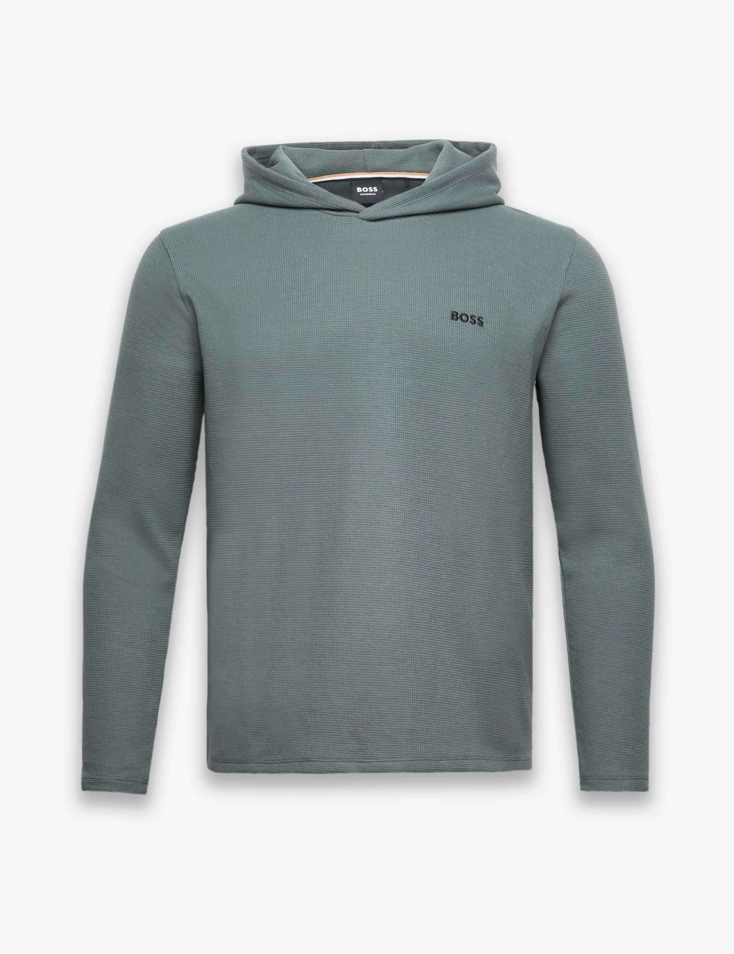 Cotton Rich Waffle Long Sleeve Hoodie