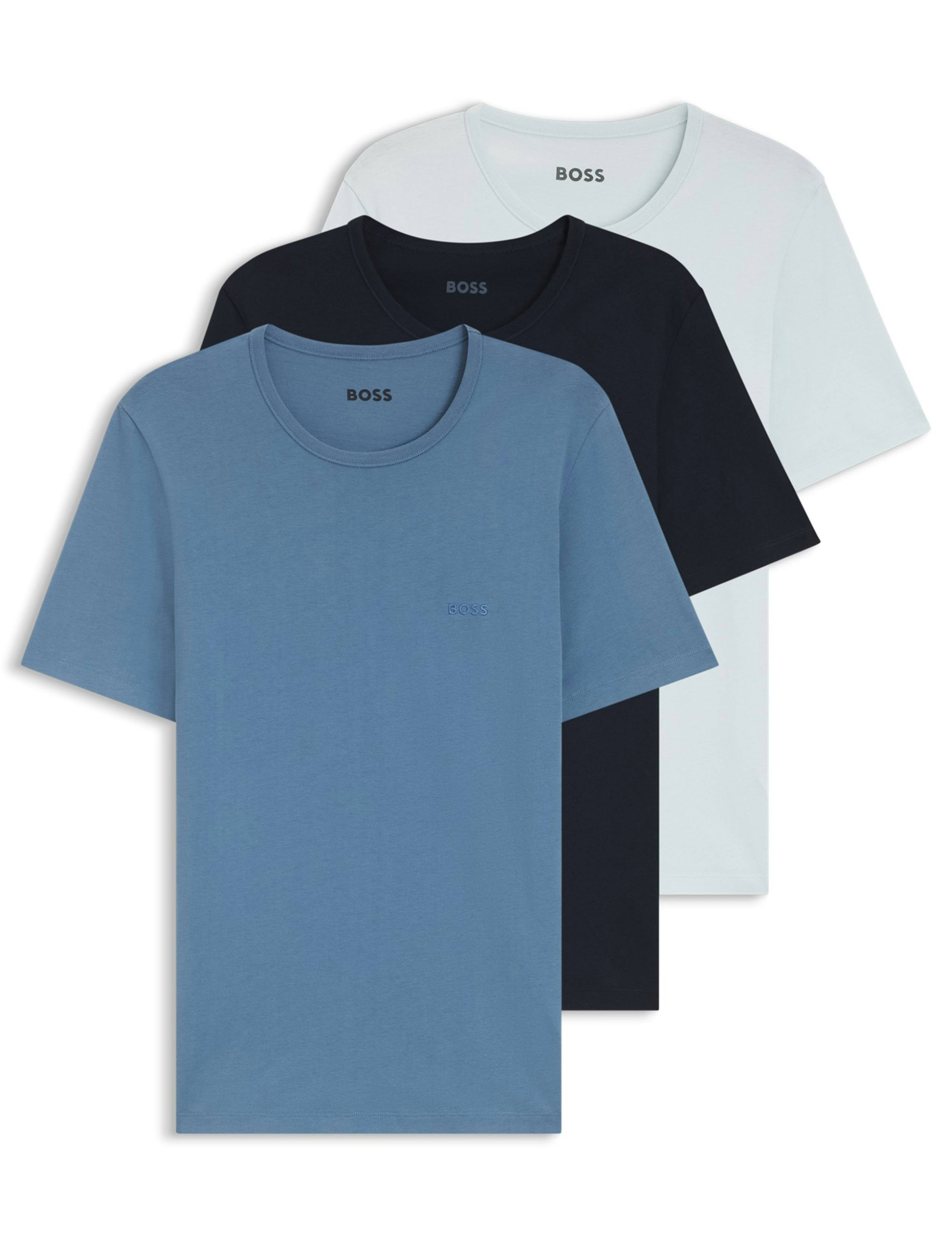 3 Pack Pure Cotton Crew Neck T-Shirts
