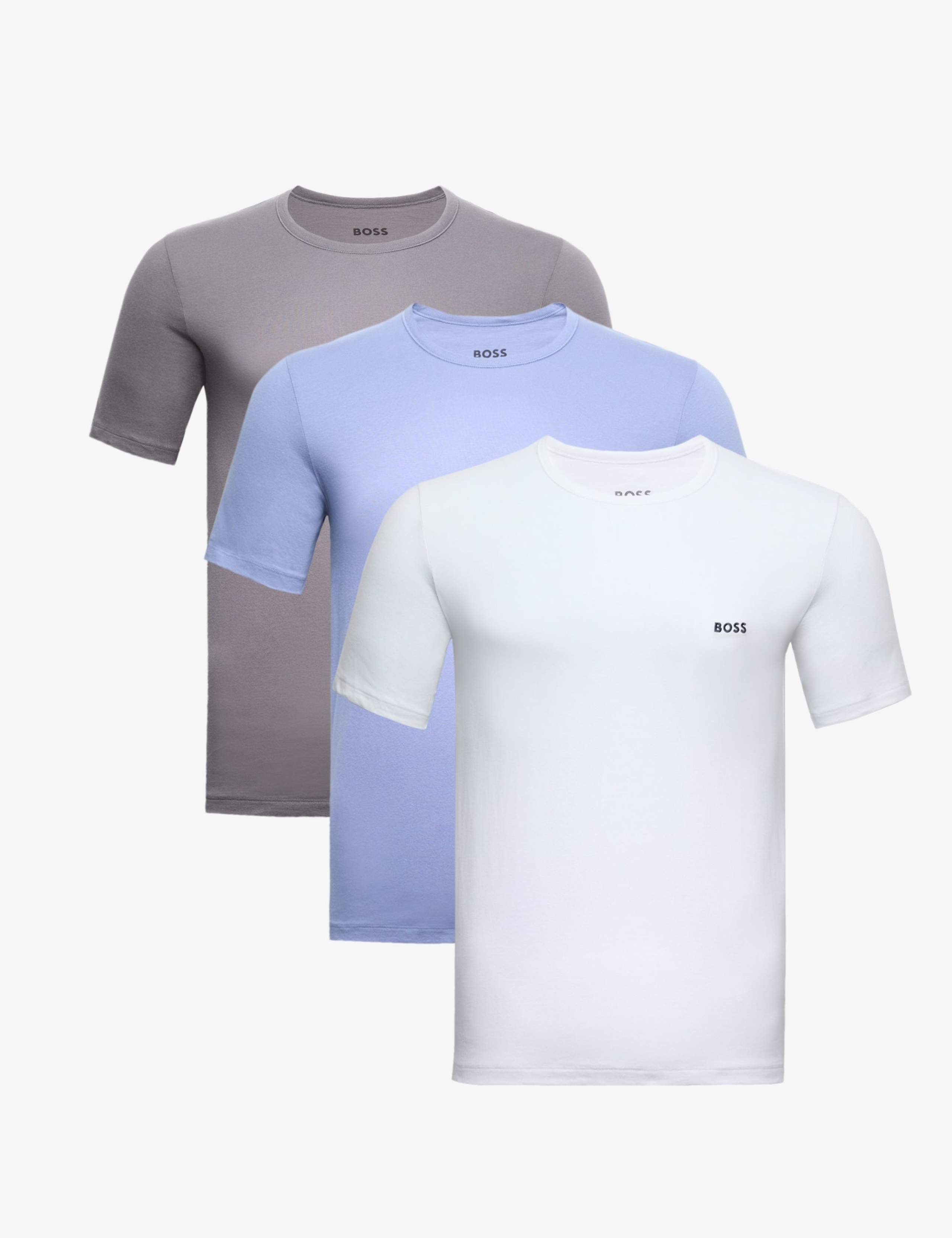 3 Pack Pure Cotton Crew Neck T-Shirts