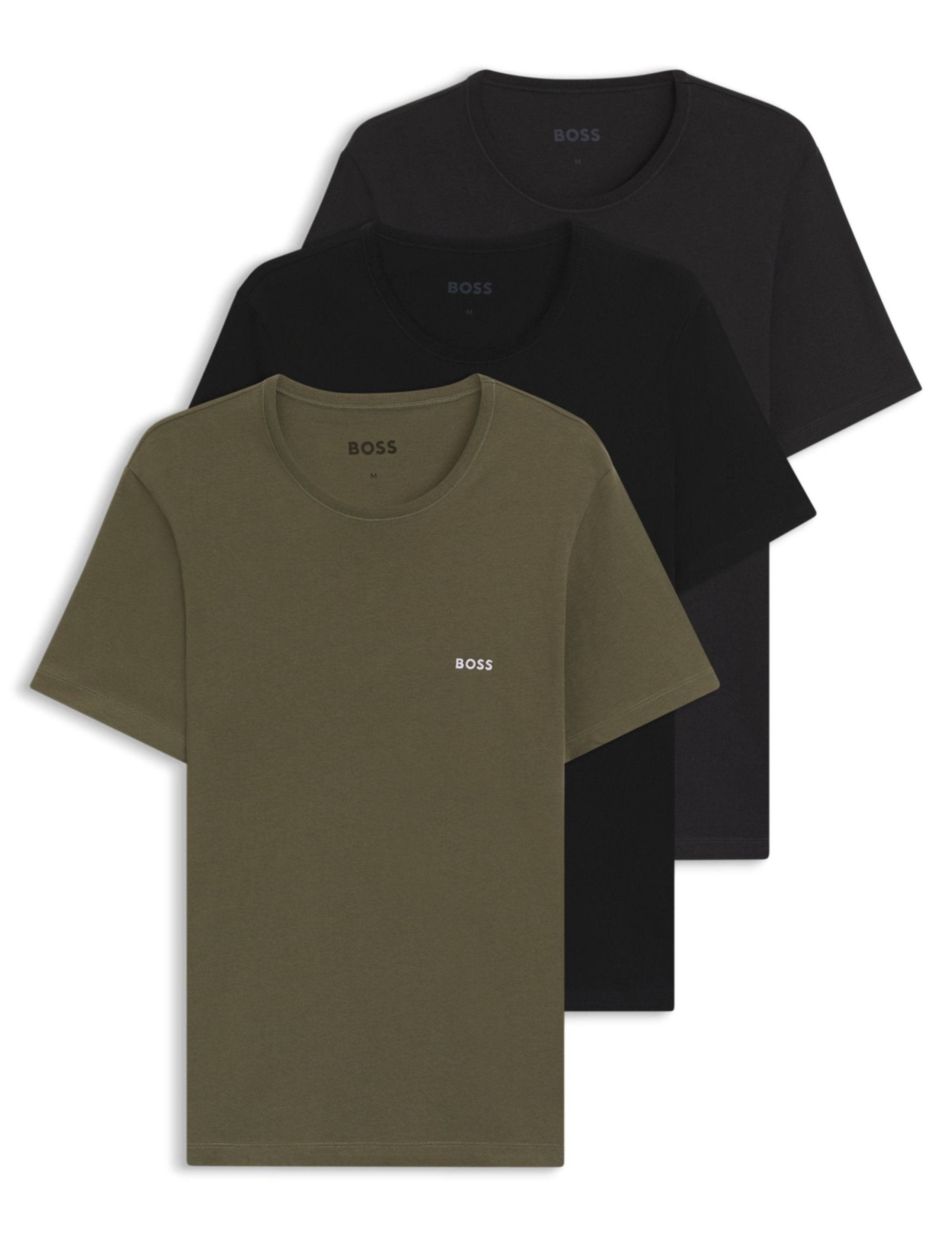 3 Pack Pure Cotton Crew Neck T-Shirts