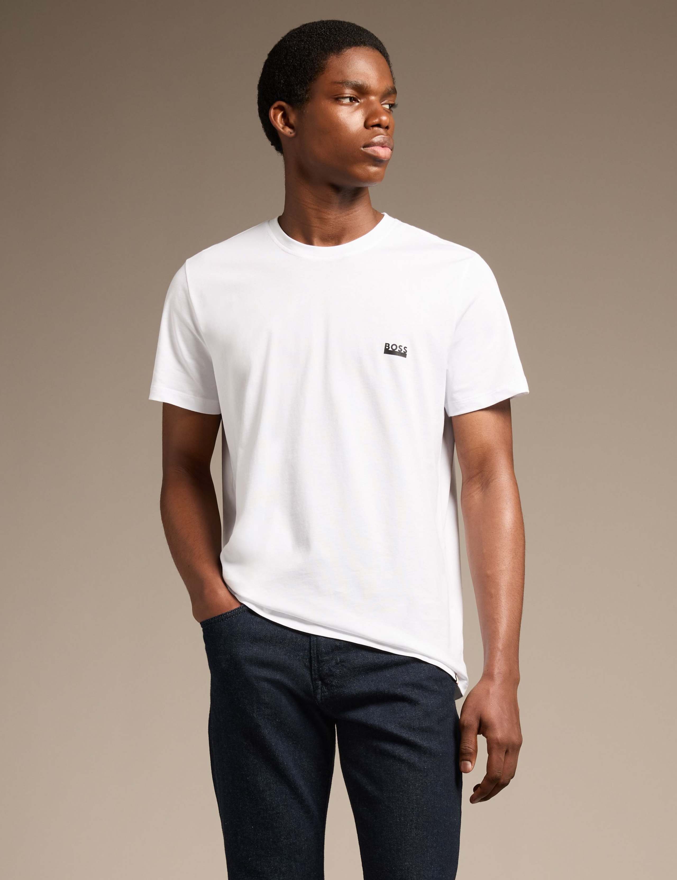 Pure Cotton Crew Neck T-Shirt