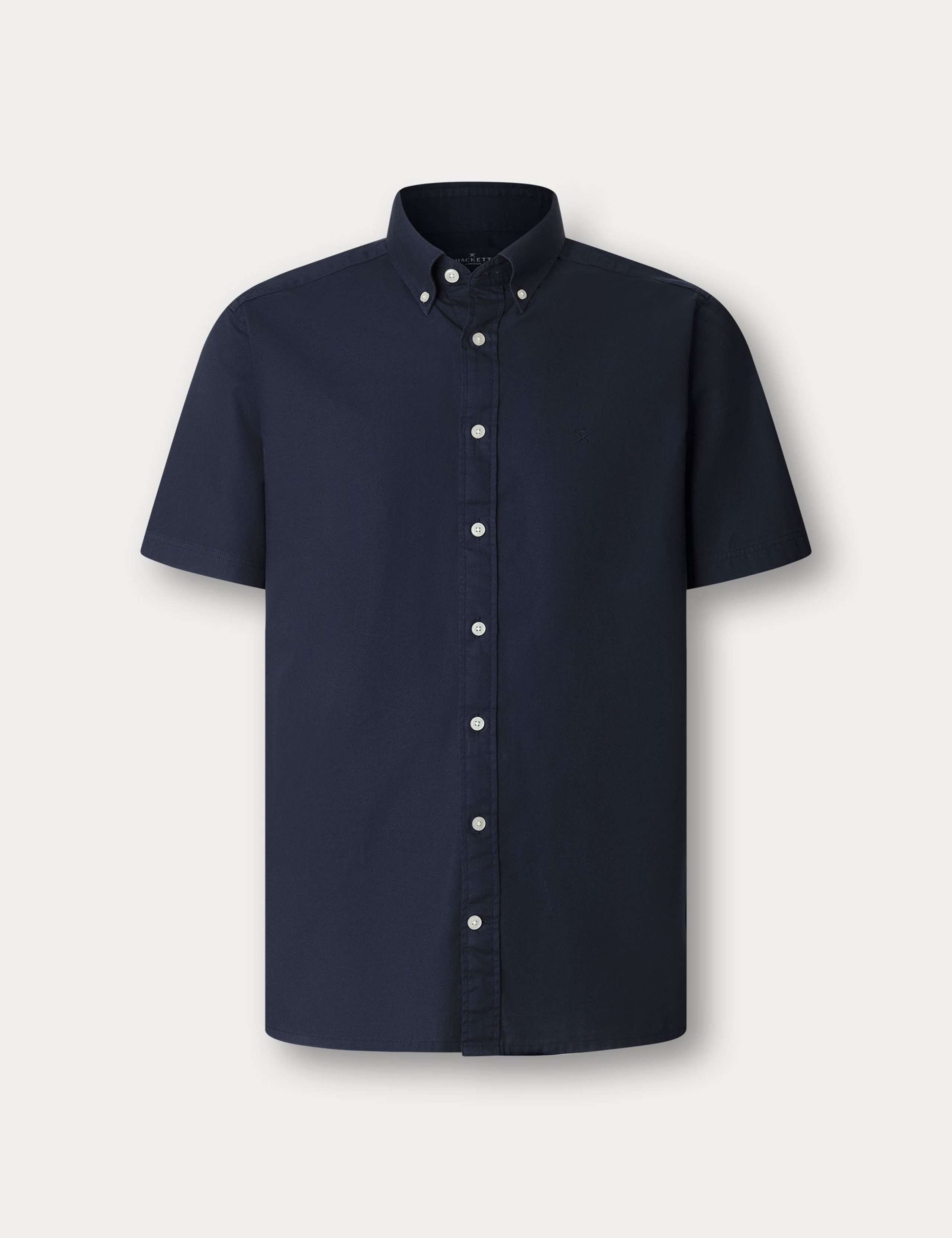 Pure Cotton Short Sleeve Oxford Shirt