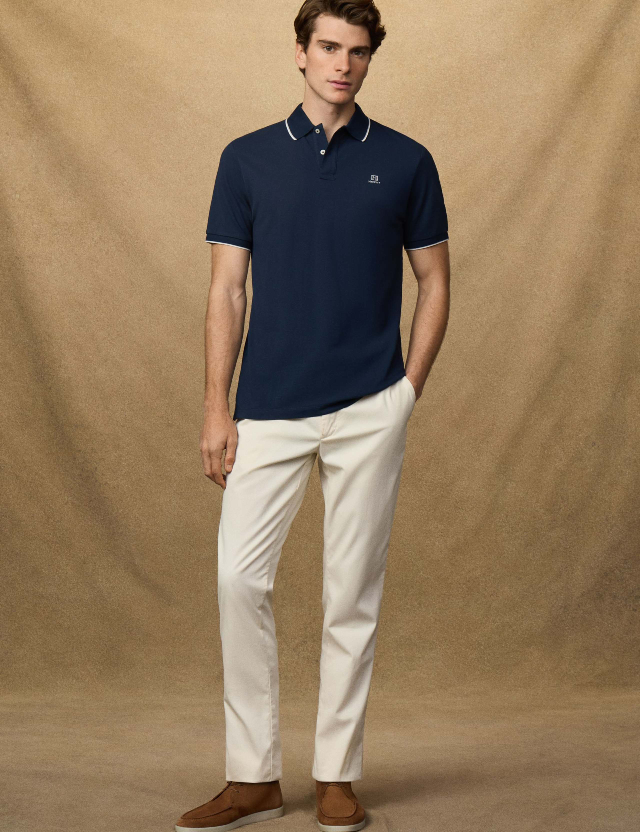 Heritage Pure Cotton Tipped Polo Shirt