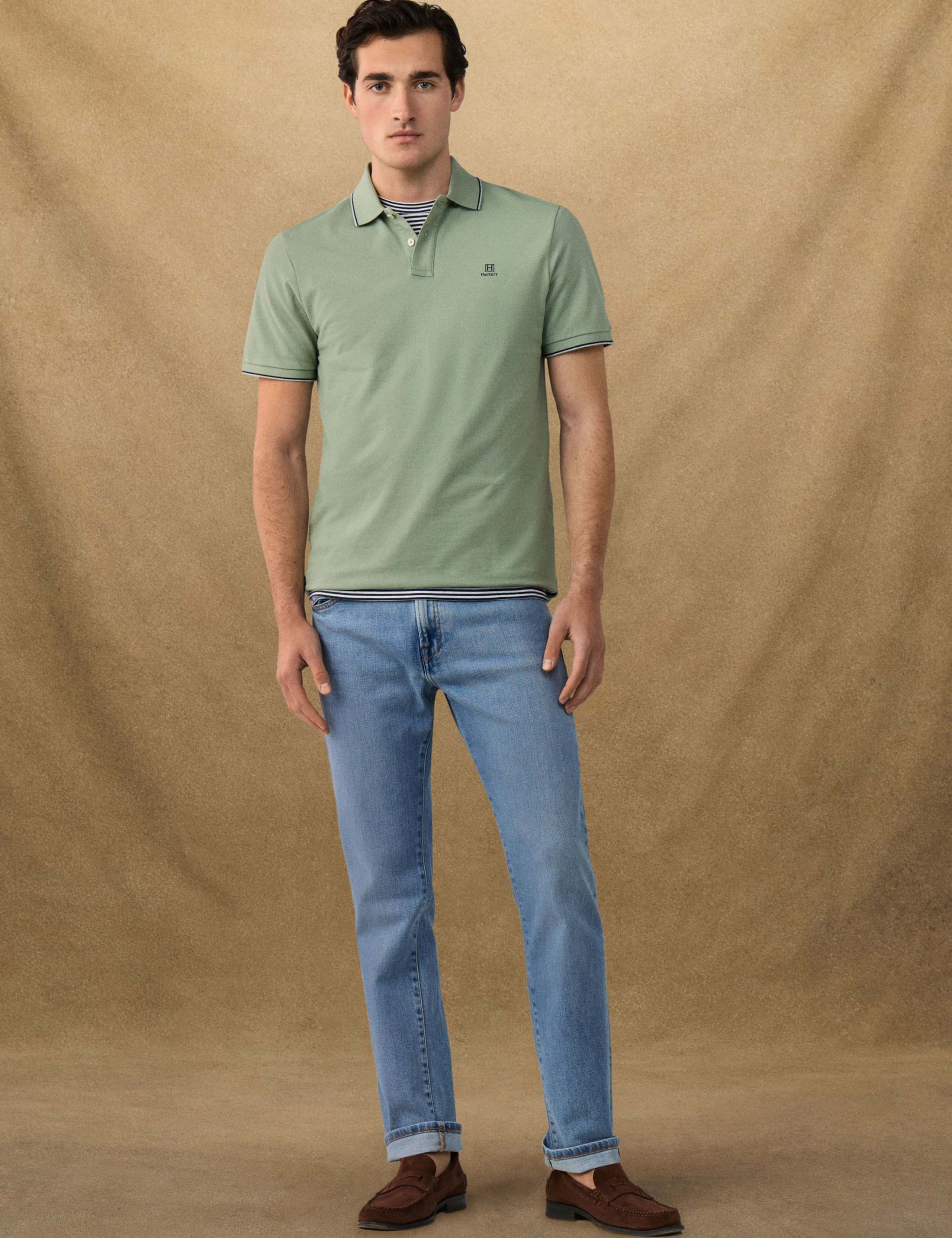 Heritage Pure Cotton Tipped Polo Shirt