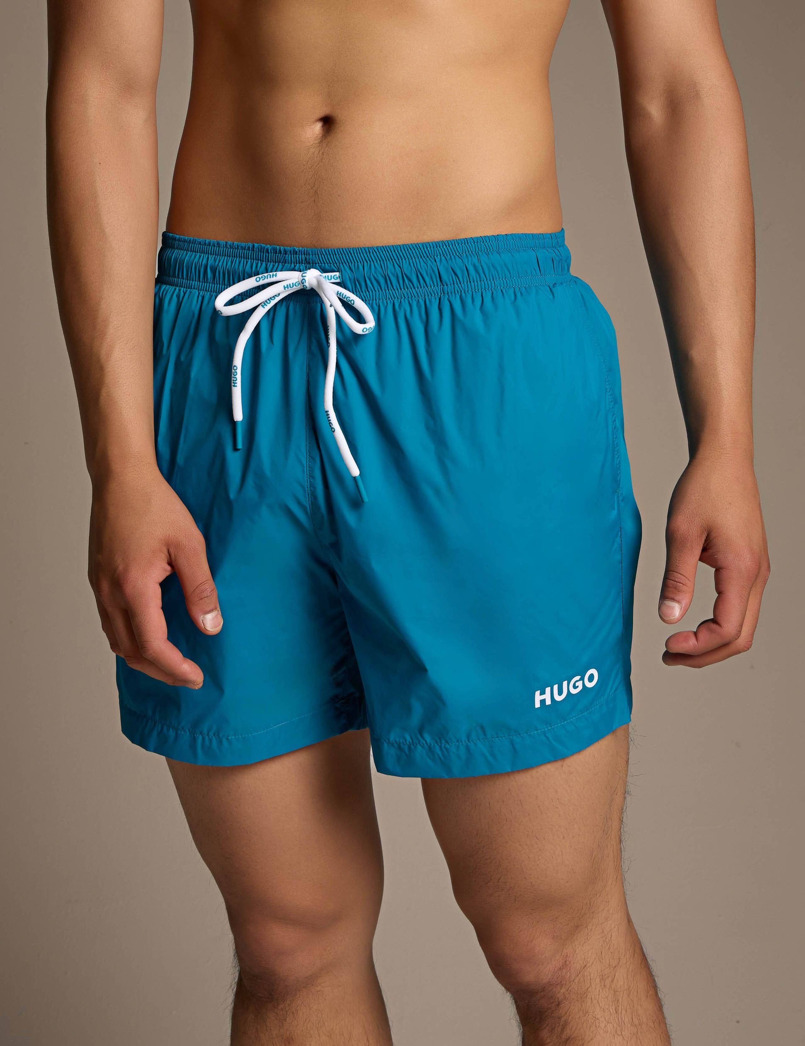 Quick Dry Pocketed Logo Swim Shorts