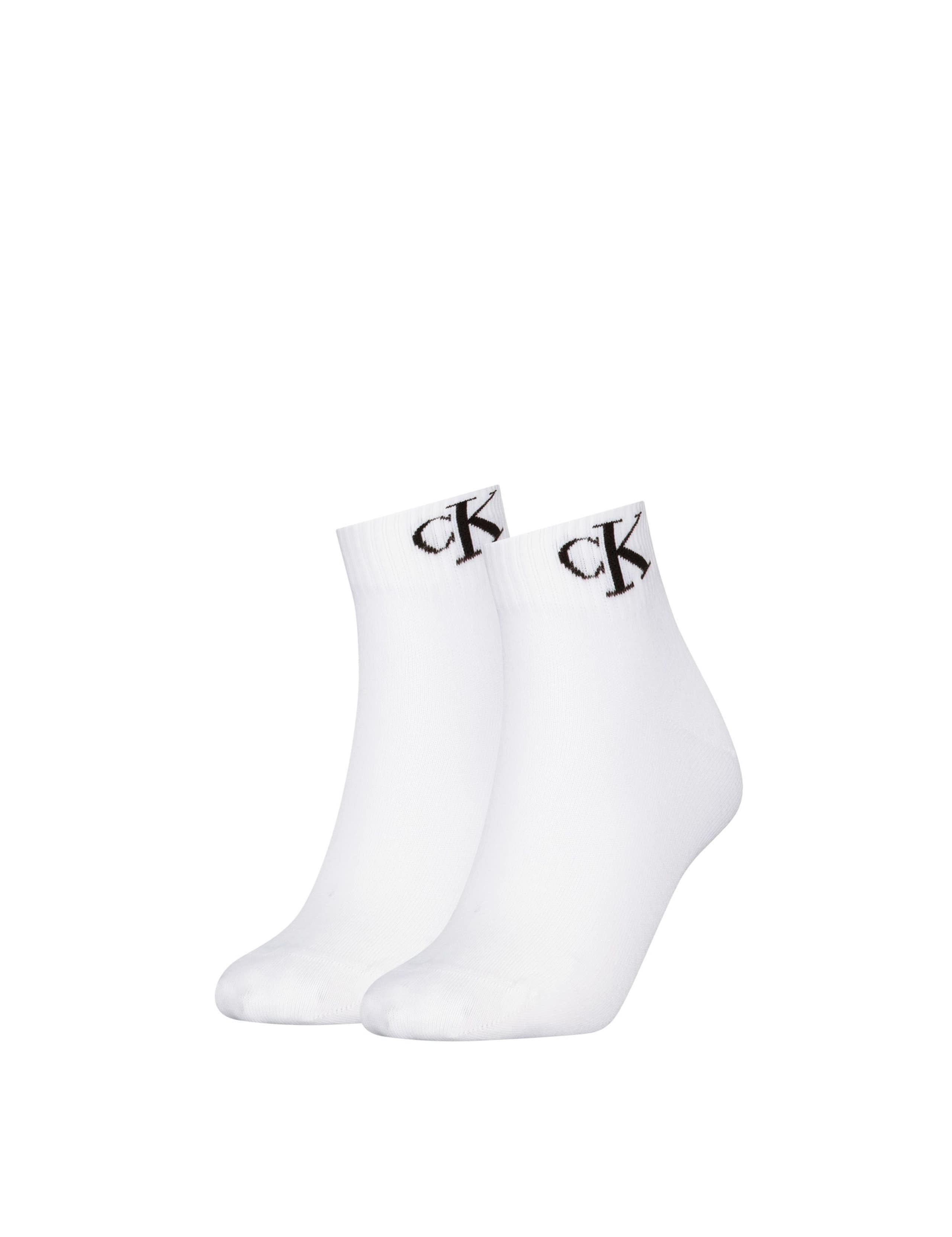 2 Pack Cotton Rich Monogram Trainer Socks