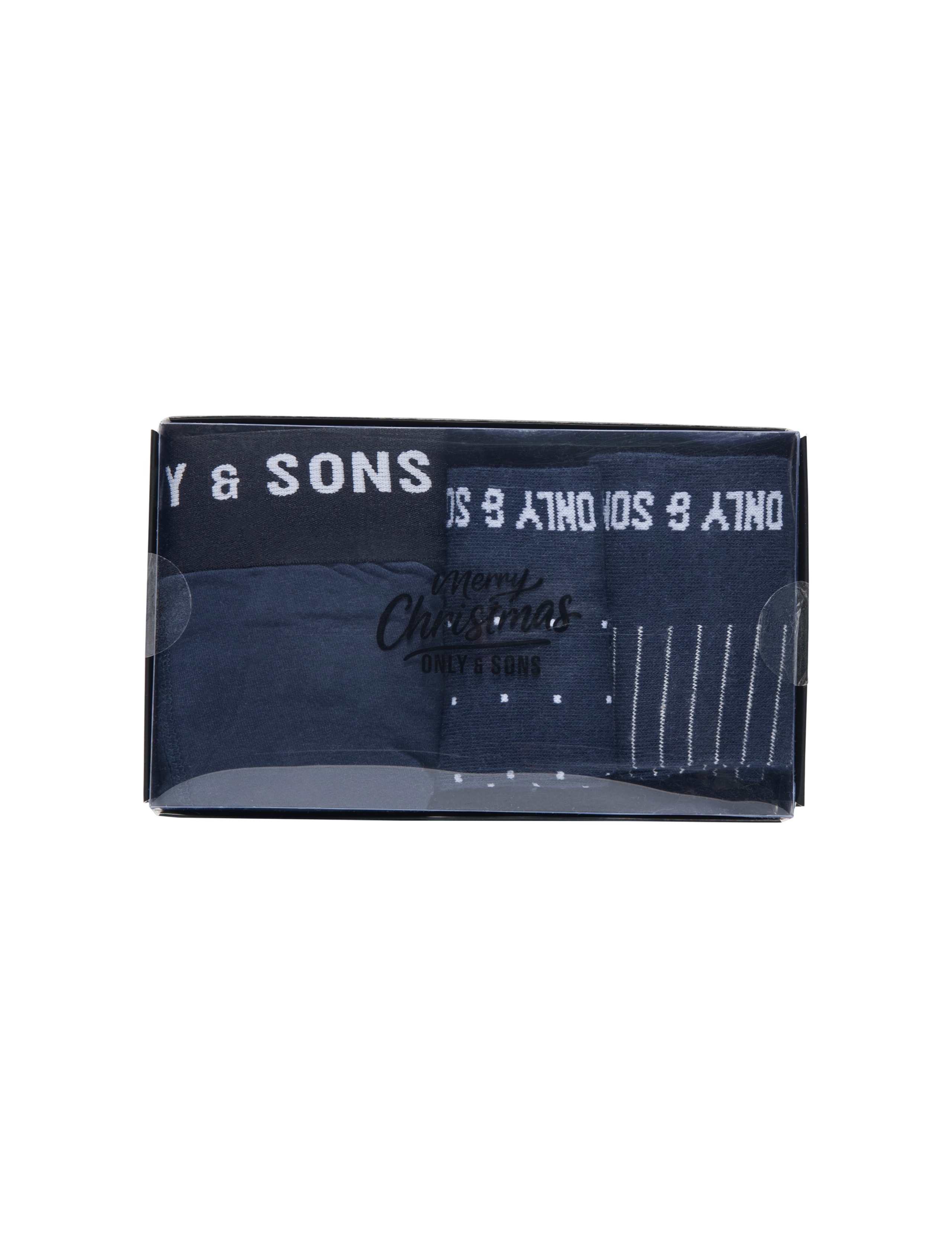 Cotton Rich Boxers and Socks Gift Set