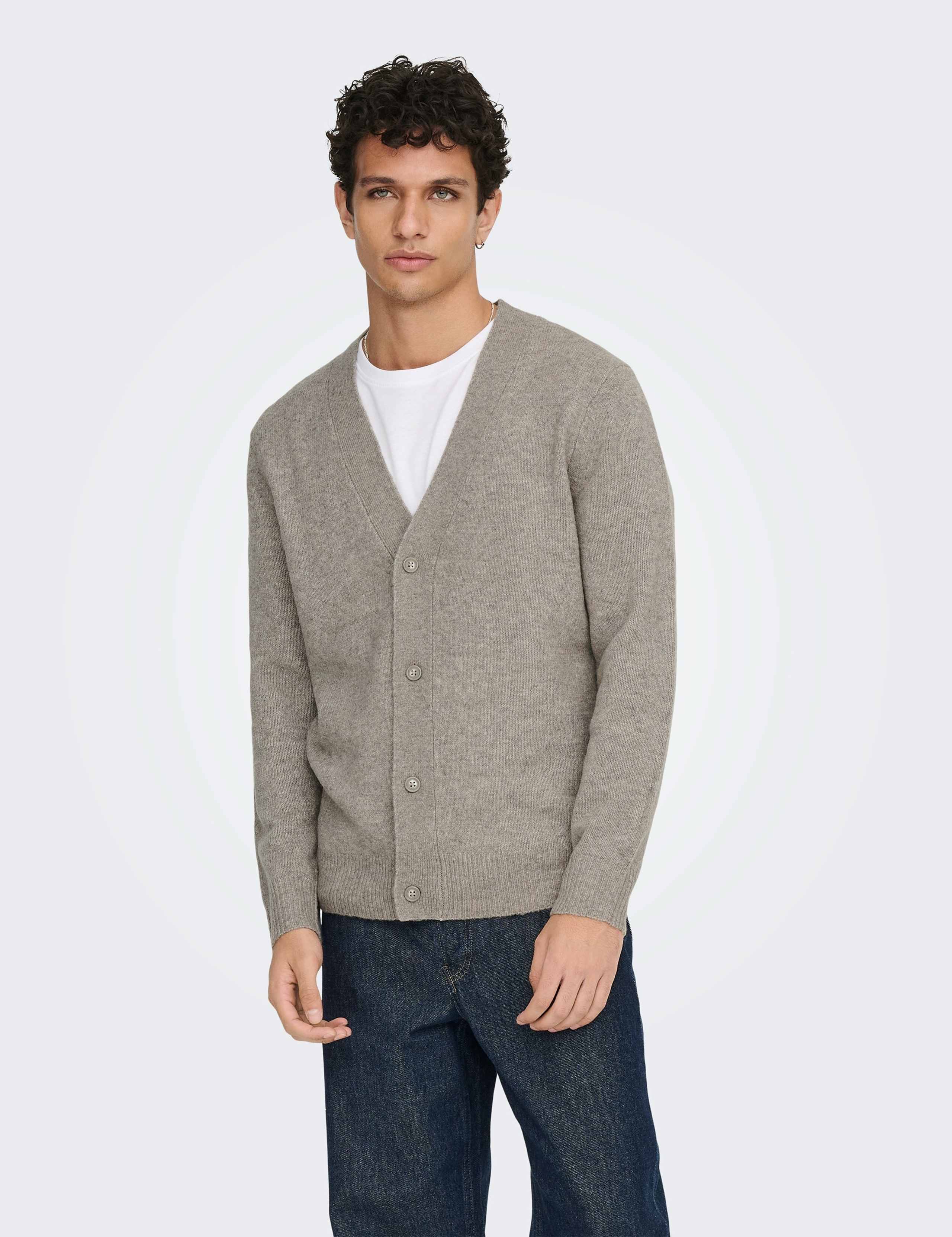 Cosy Long Sleeve Wool Cardigan