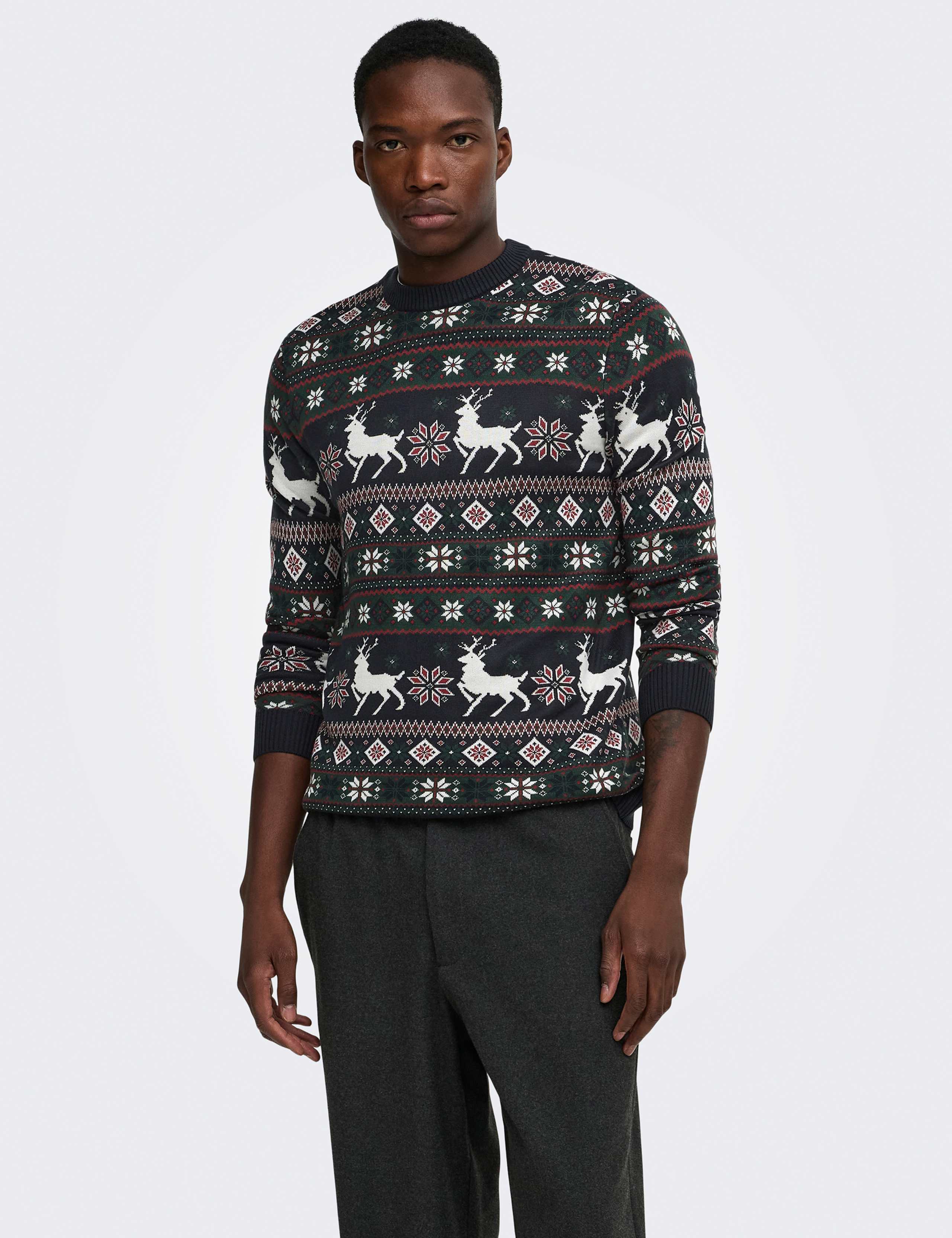 Long Sleeve Knitted Novelty Jumper
