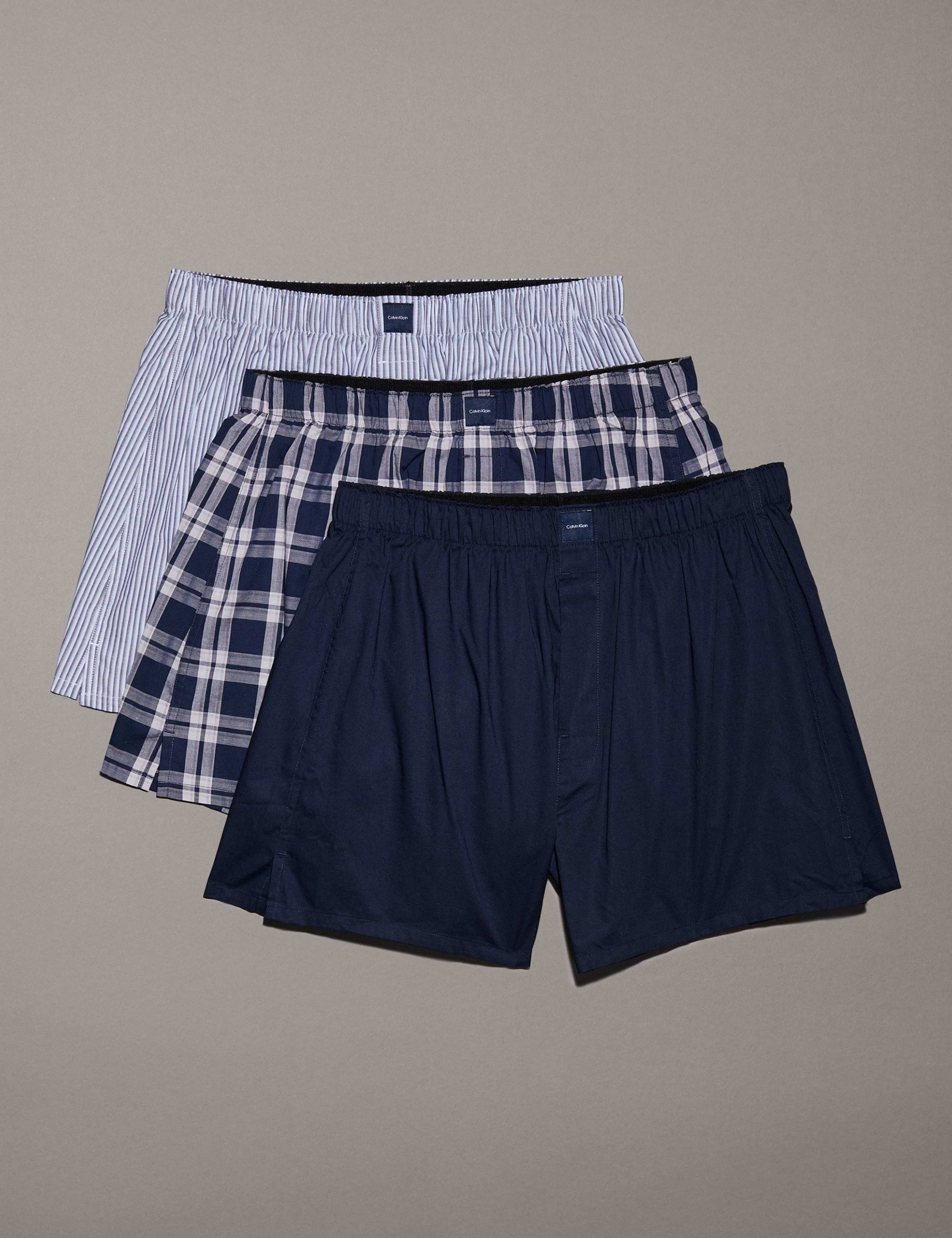 3pk Pure Cotton Pattern Boxers