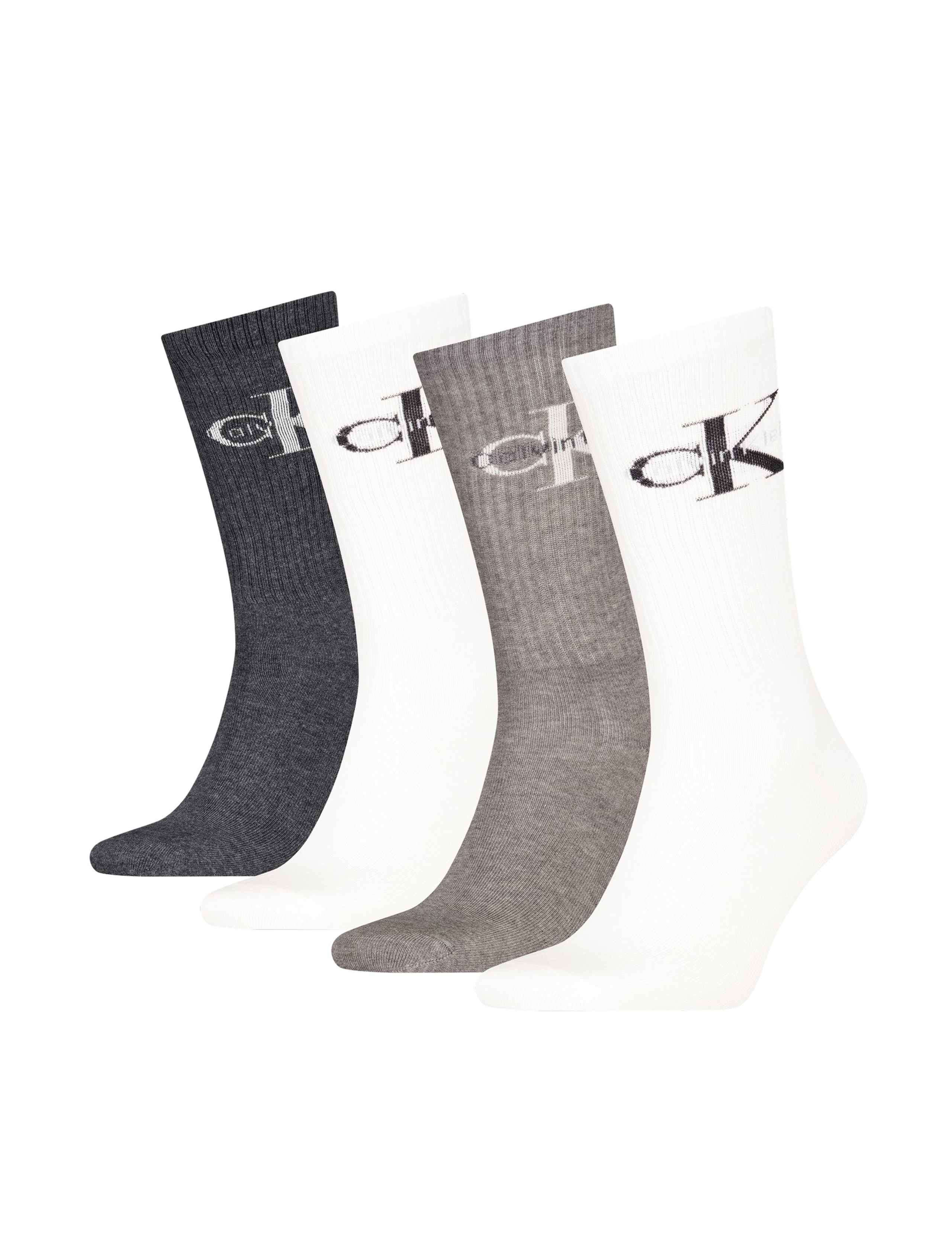 4pk Mono Logo Cotton Rich Socks Gift Box