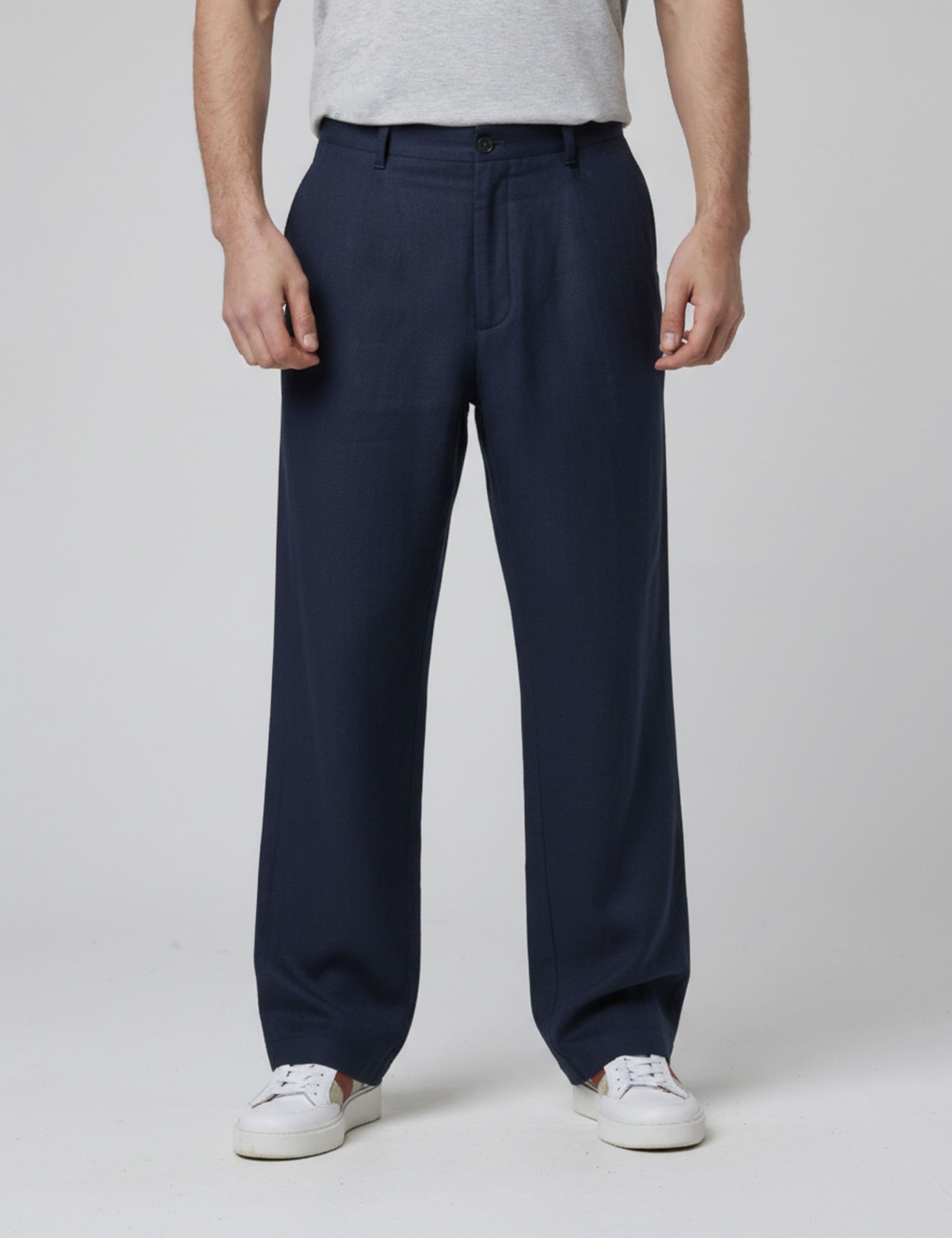 Regular Fit Pure Linen Chinos