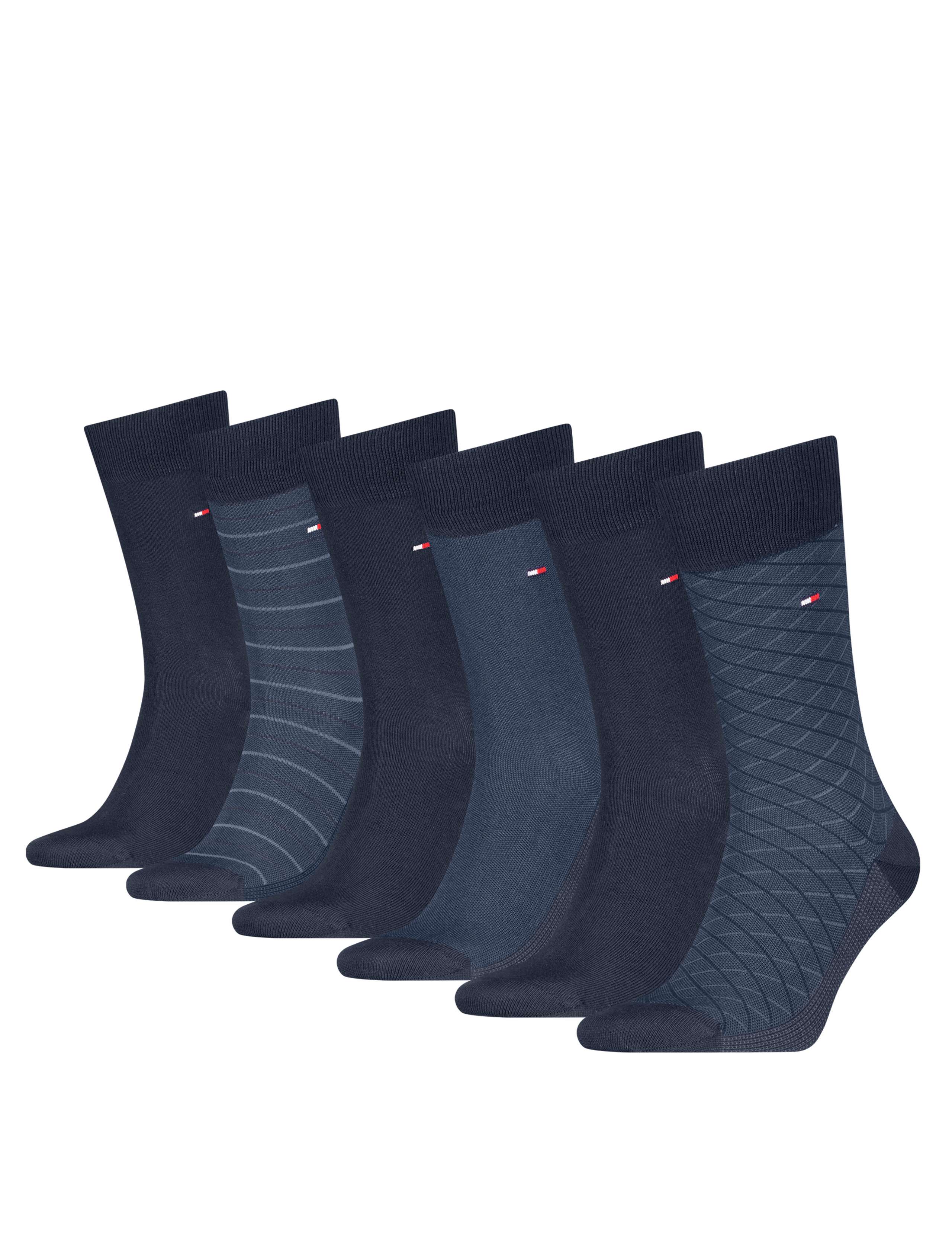 6pk Assorted Cotton Rich Socks Tin Gift Box