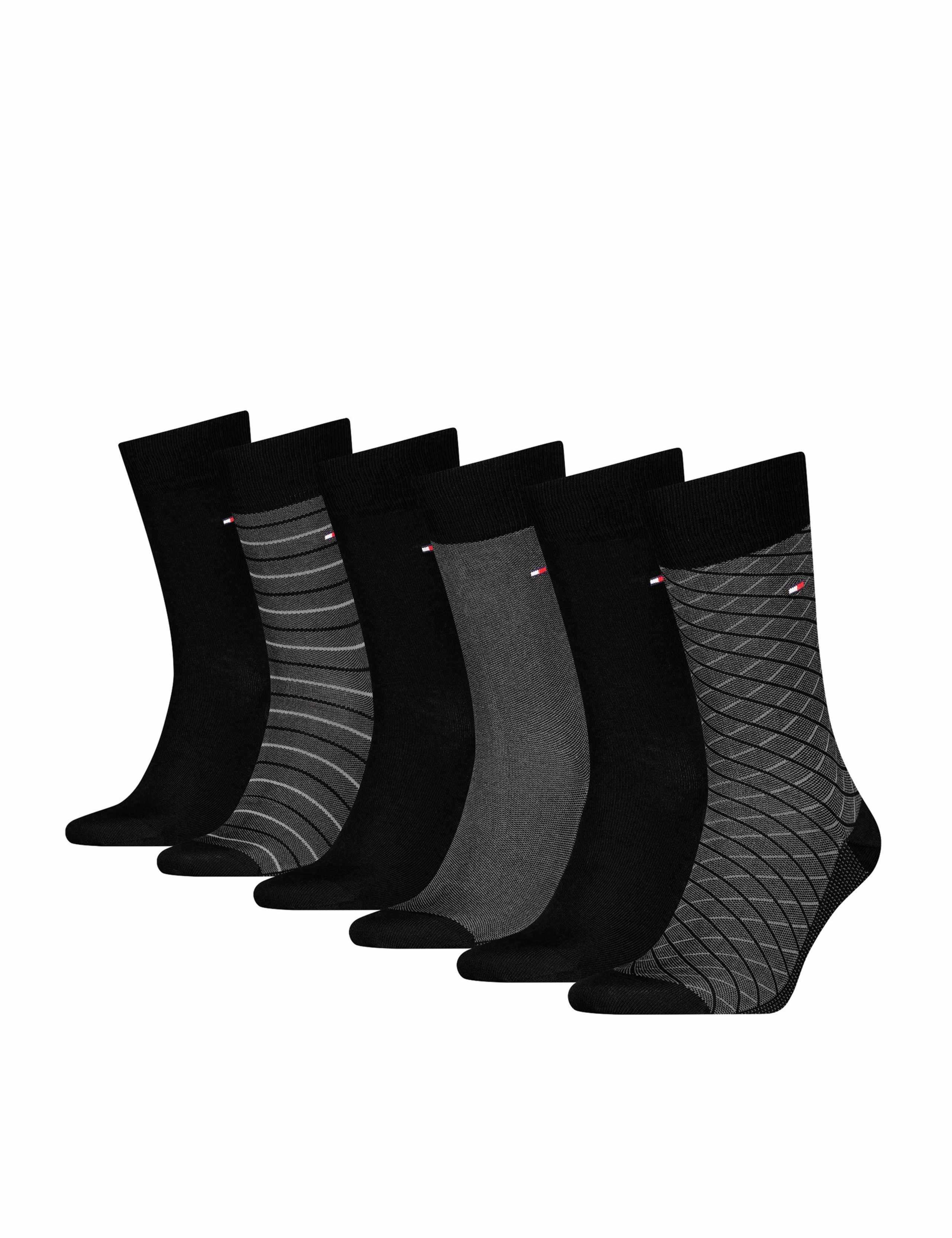 6 Pack Assorted Cotton Rich Socks