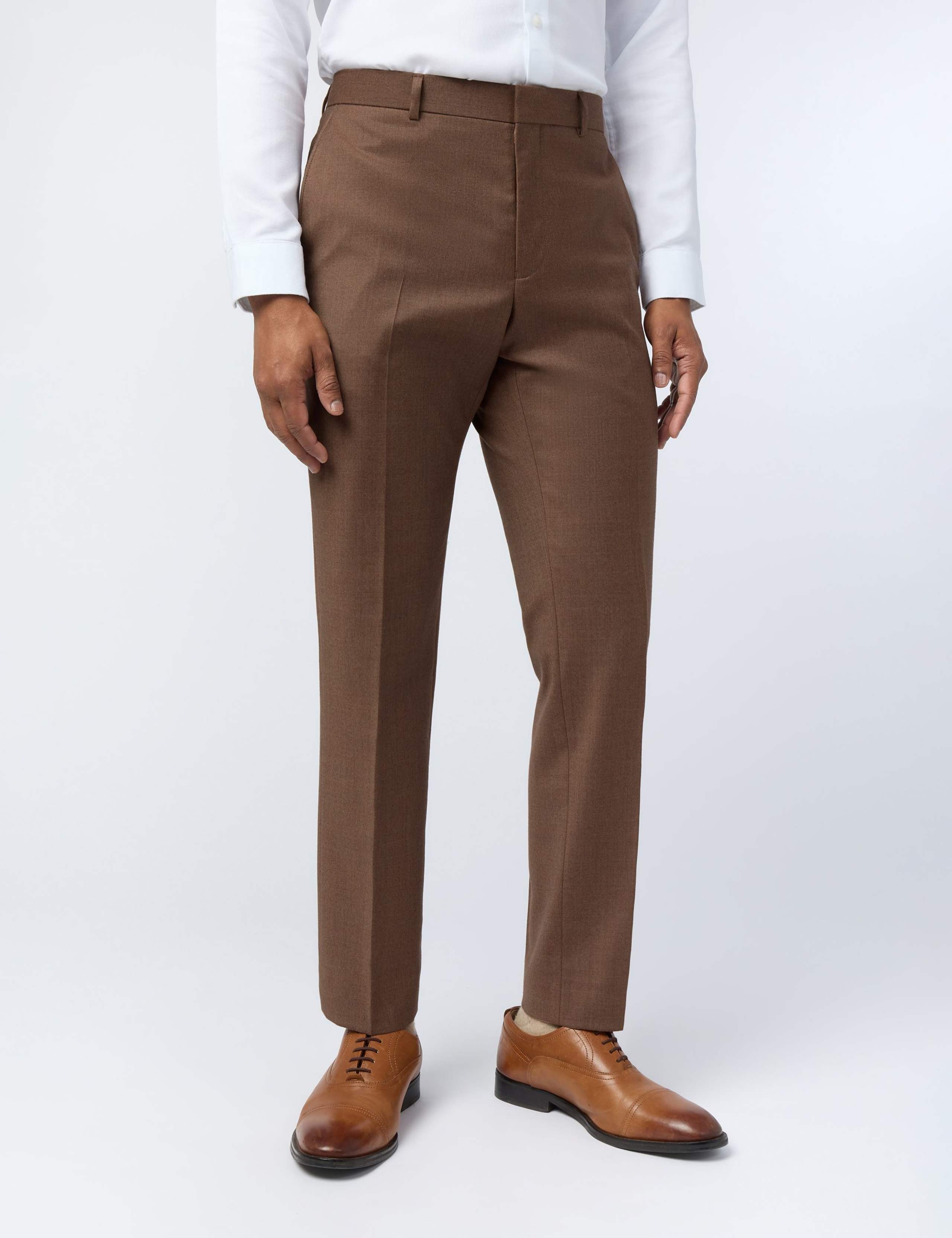 Wool Rich Slim Fit Trousers