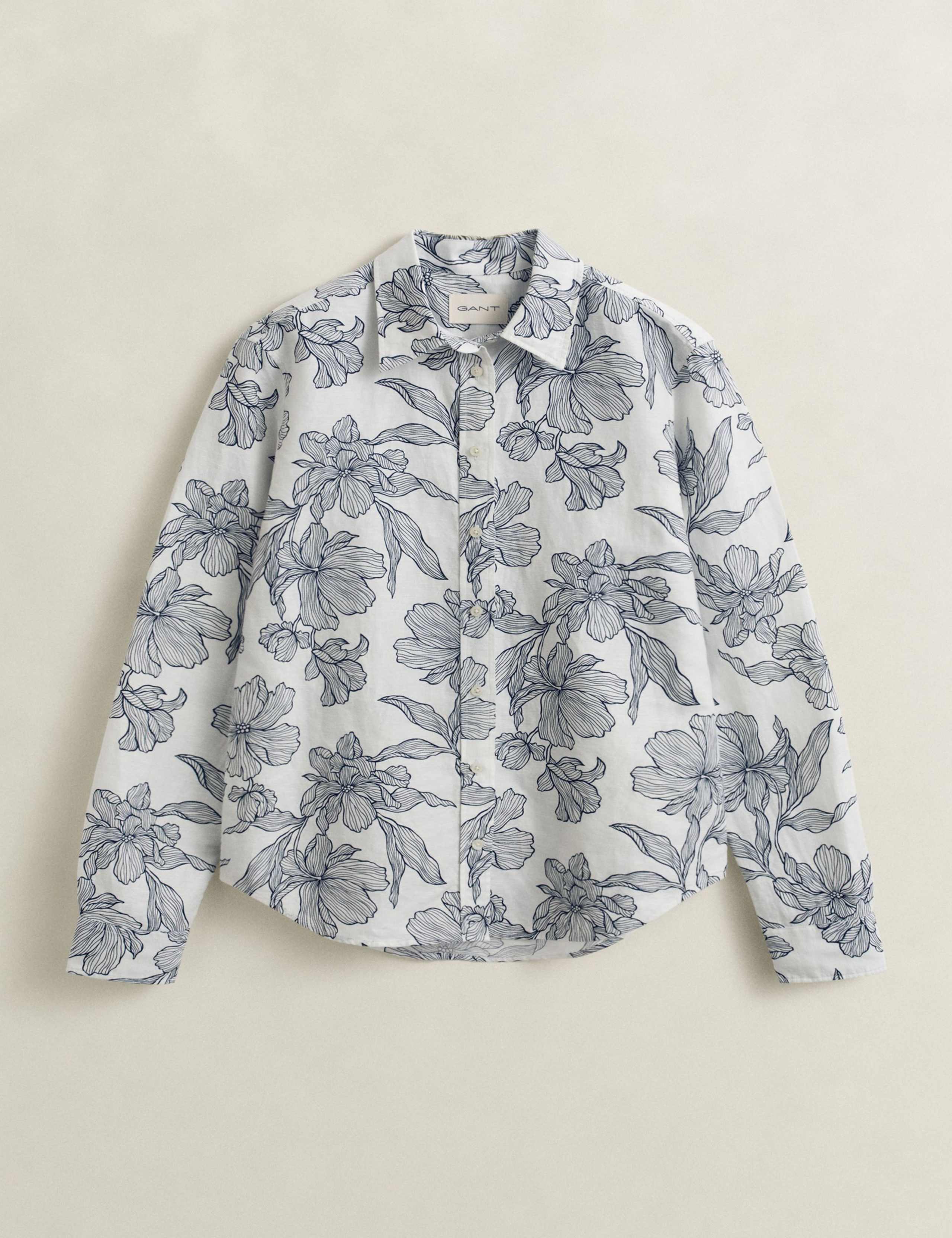 Linen Rich Floral Shirt