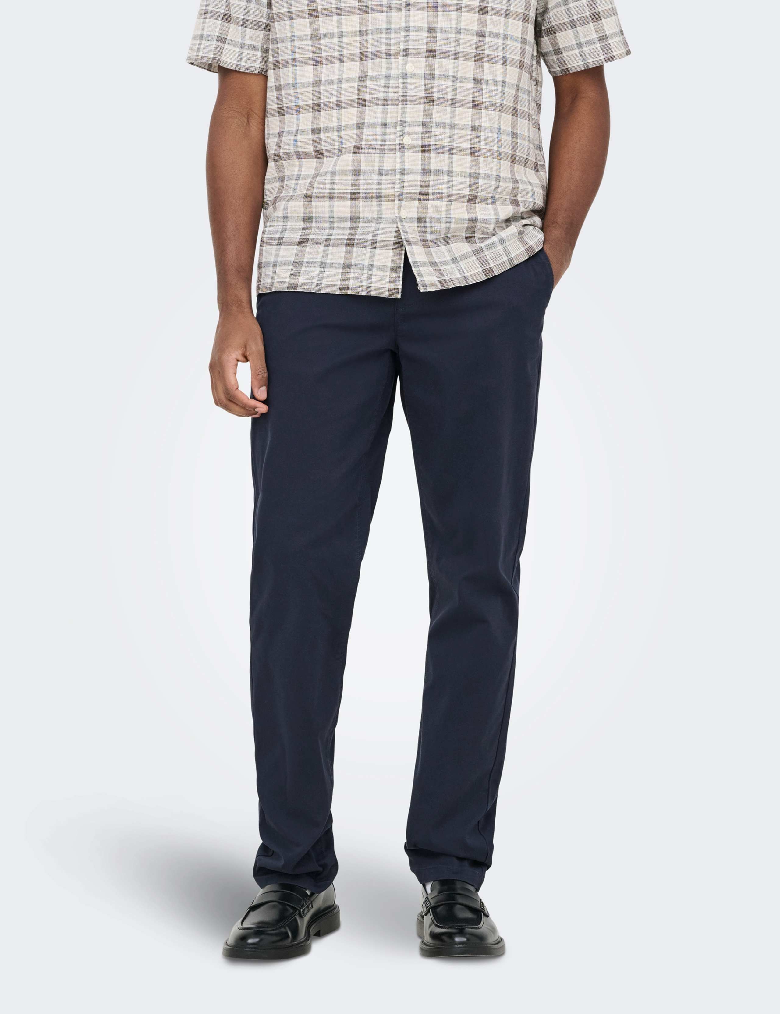 Regular Fit Cotton Rich Twill Chinos