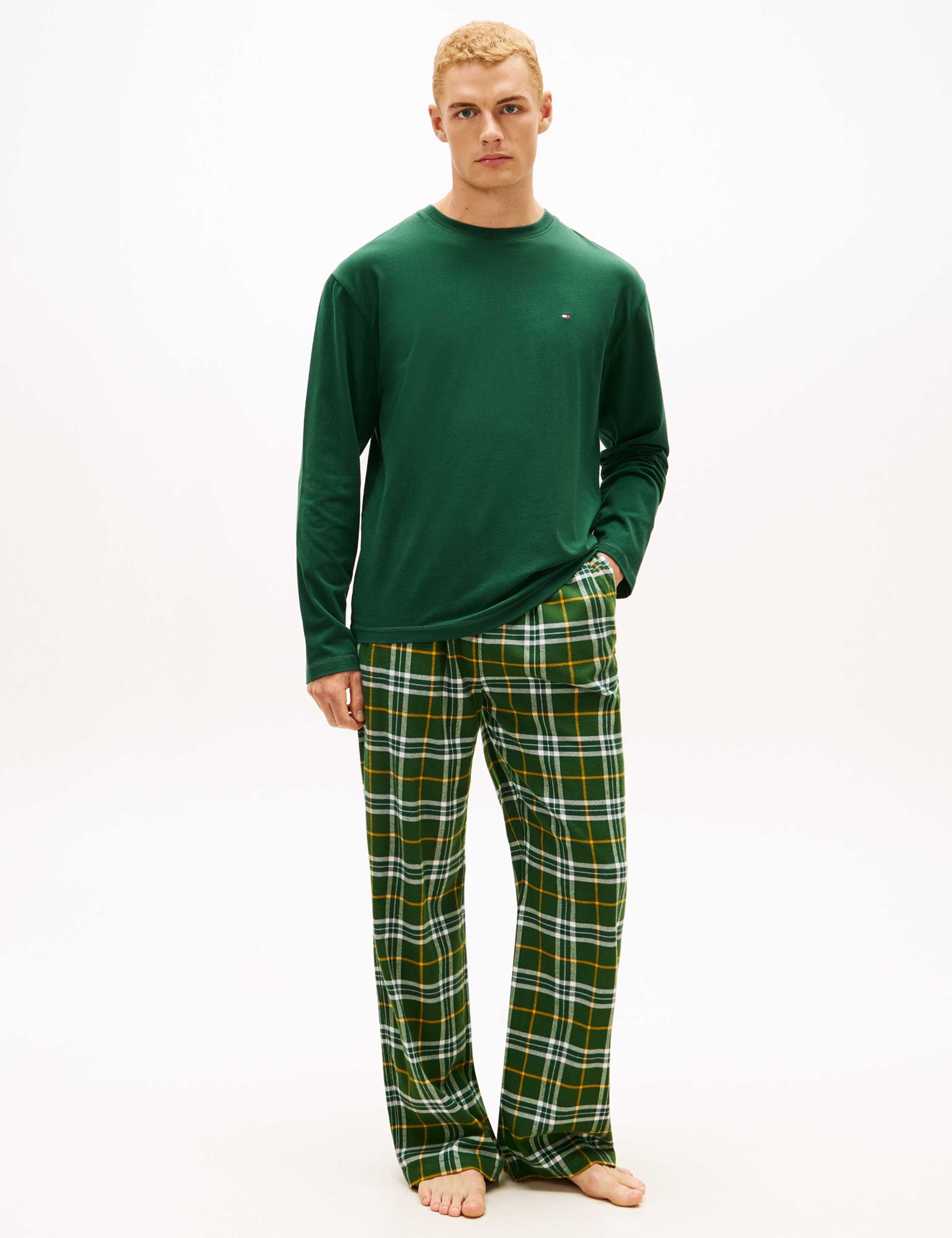 Pure Cotton Checked Pyjama Set