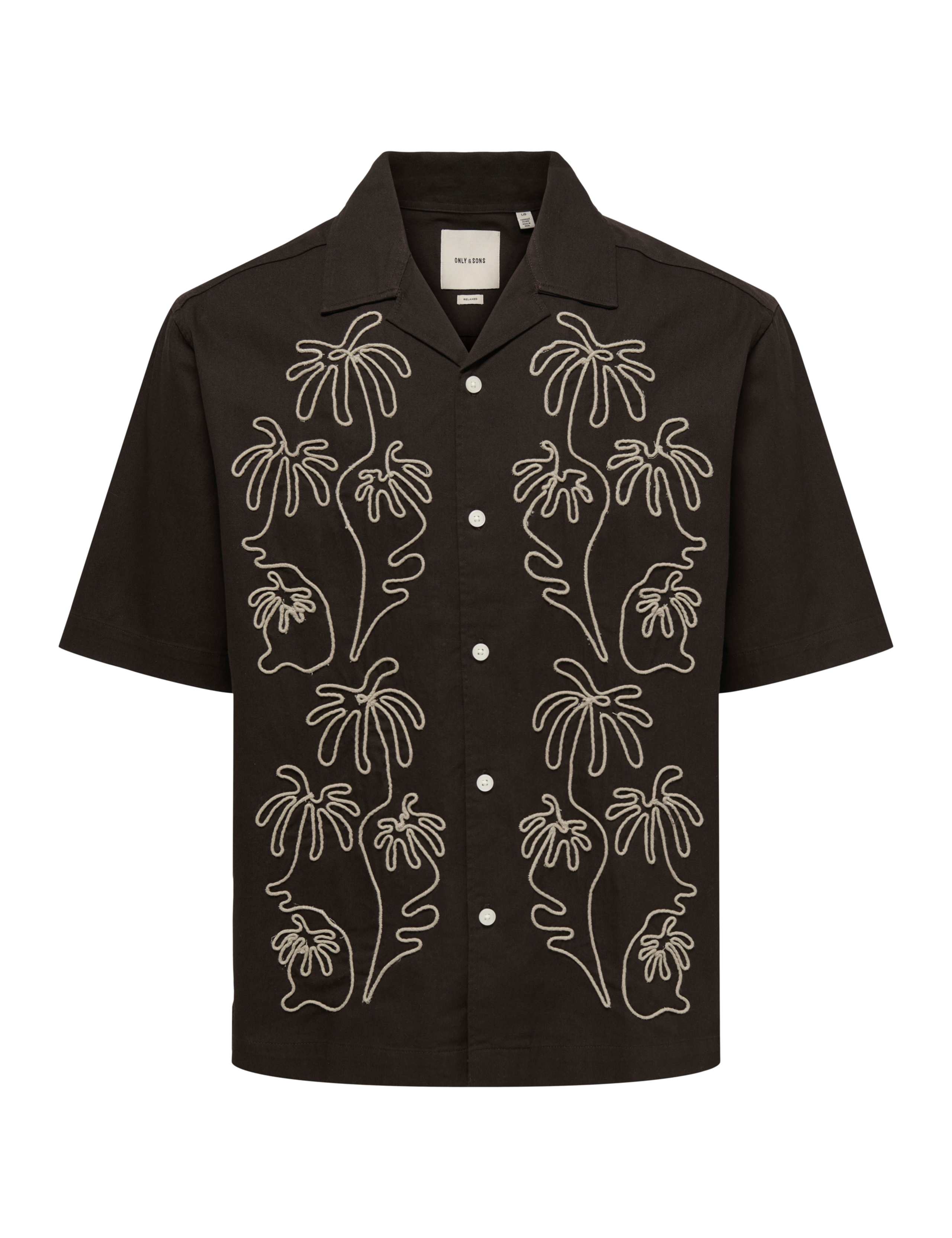 Relaxed Fit Pure Cotton Embroidered Shirt