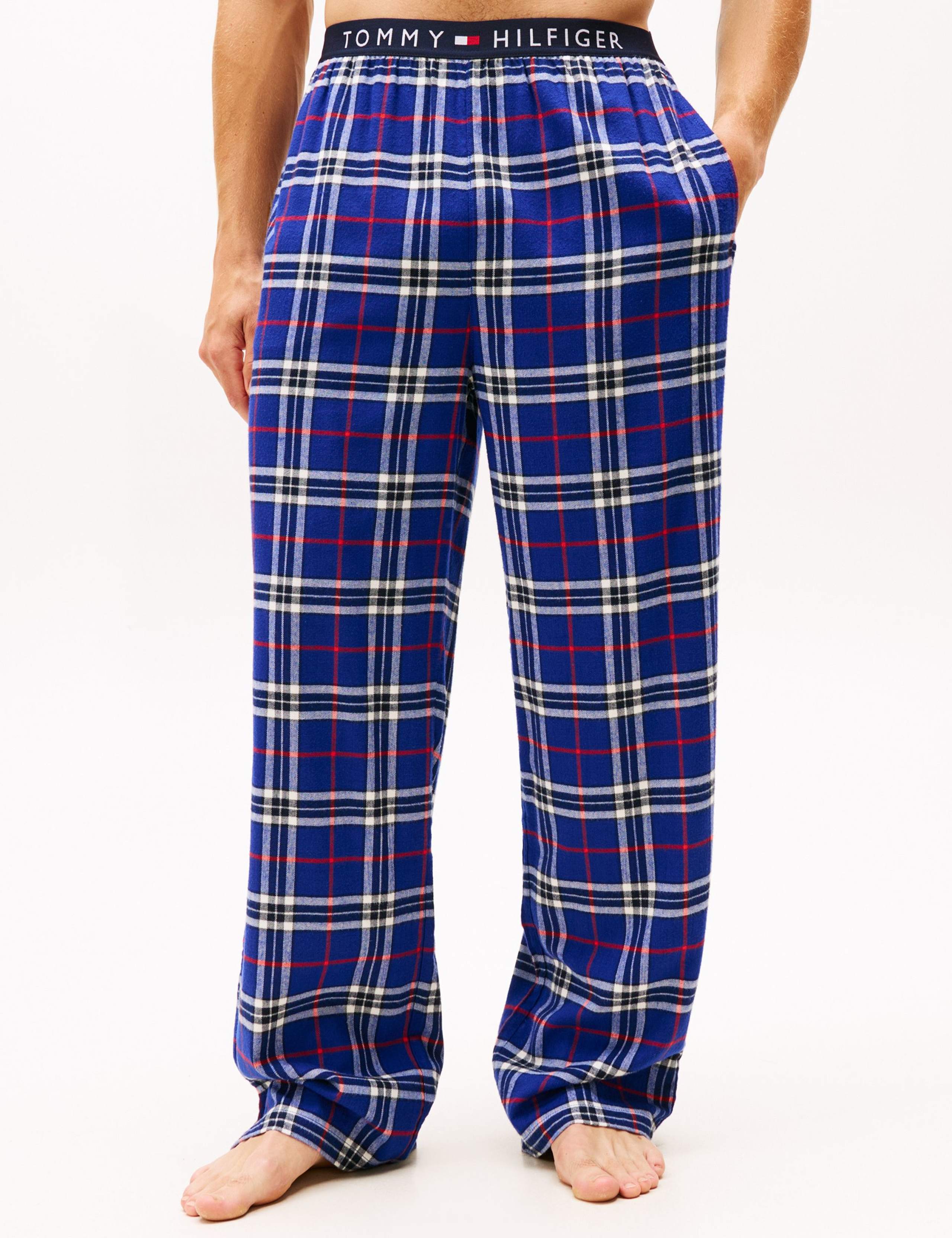 Pure Cotton Checked Pyjama Bottoms