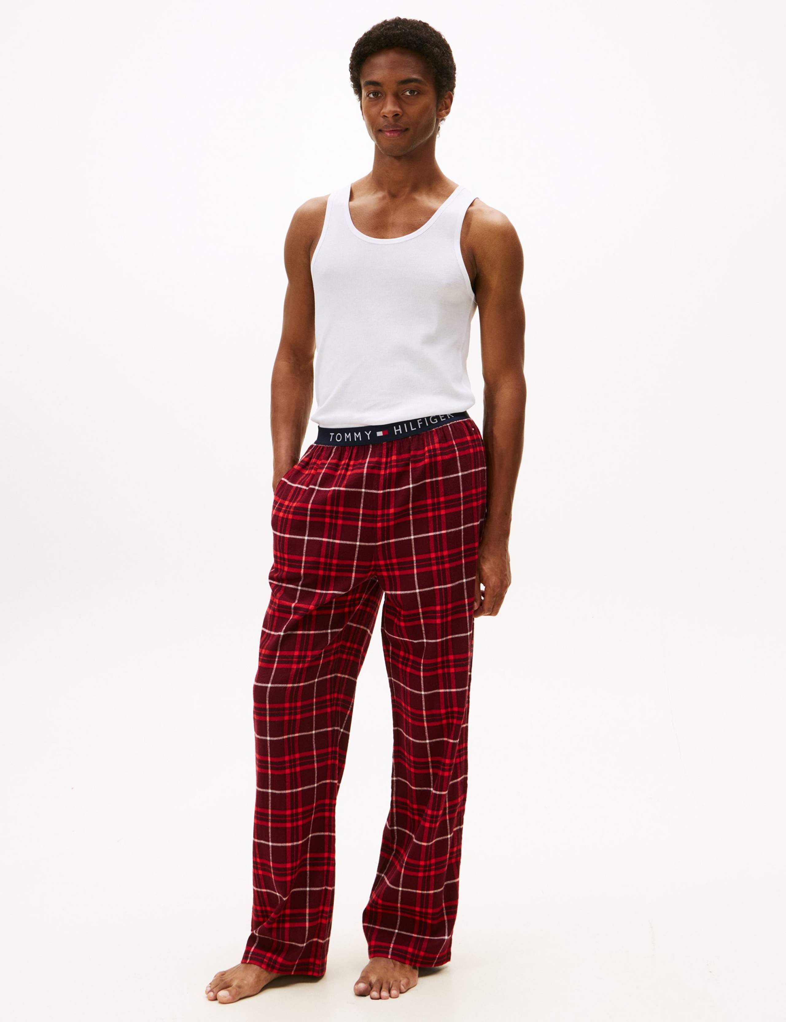 Cotton Rich Checked Pyjama Bottoms