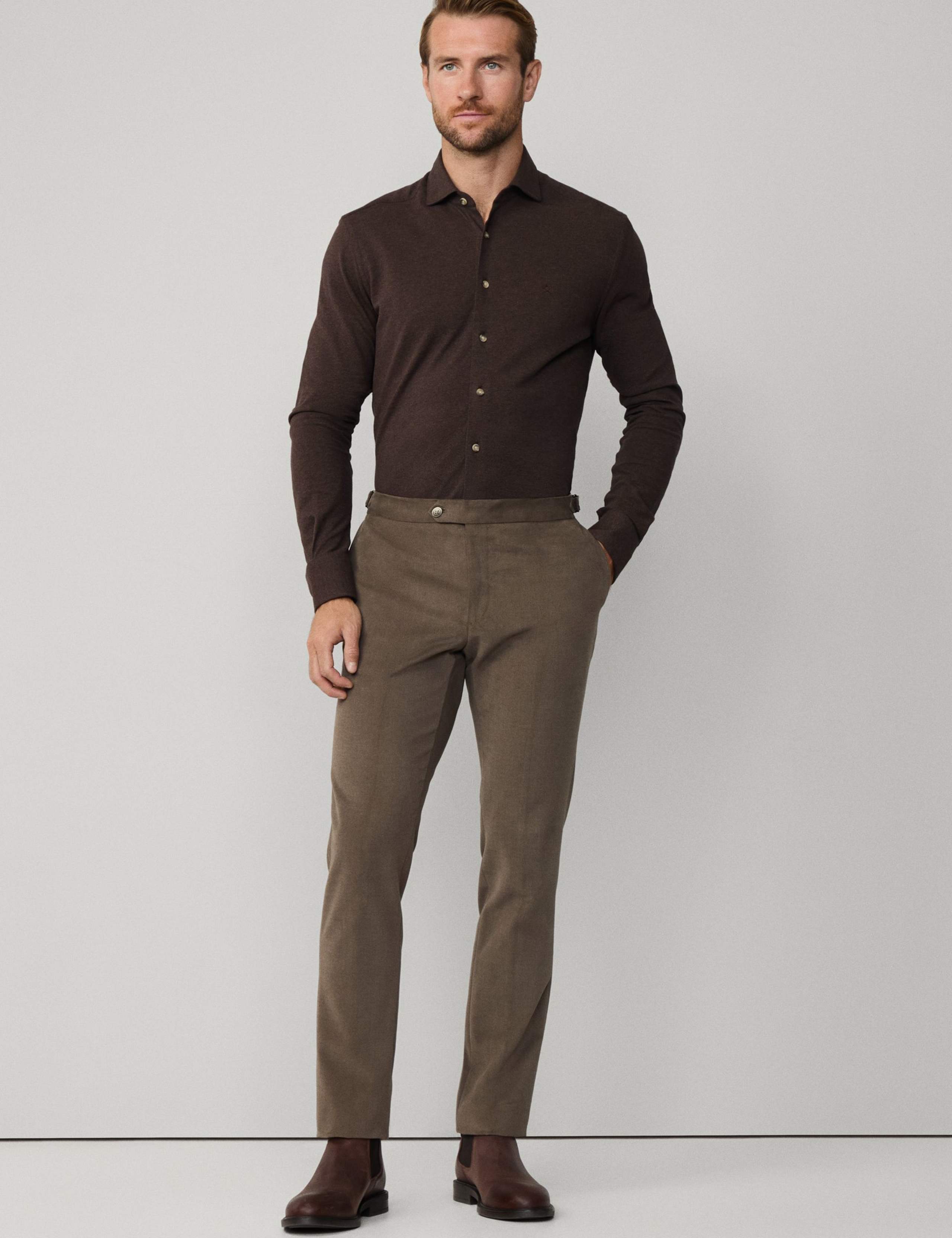 Tailored Fit Pure Cotton Dress Shirt