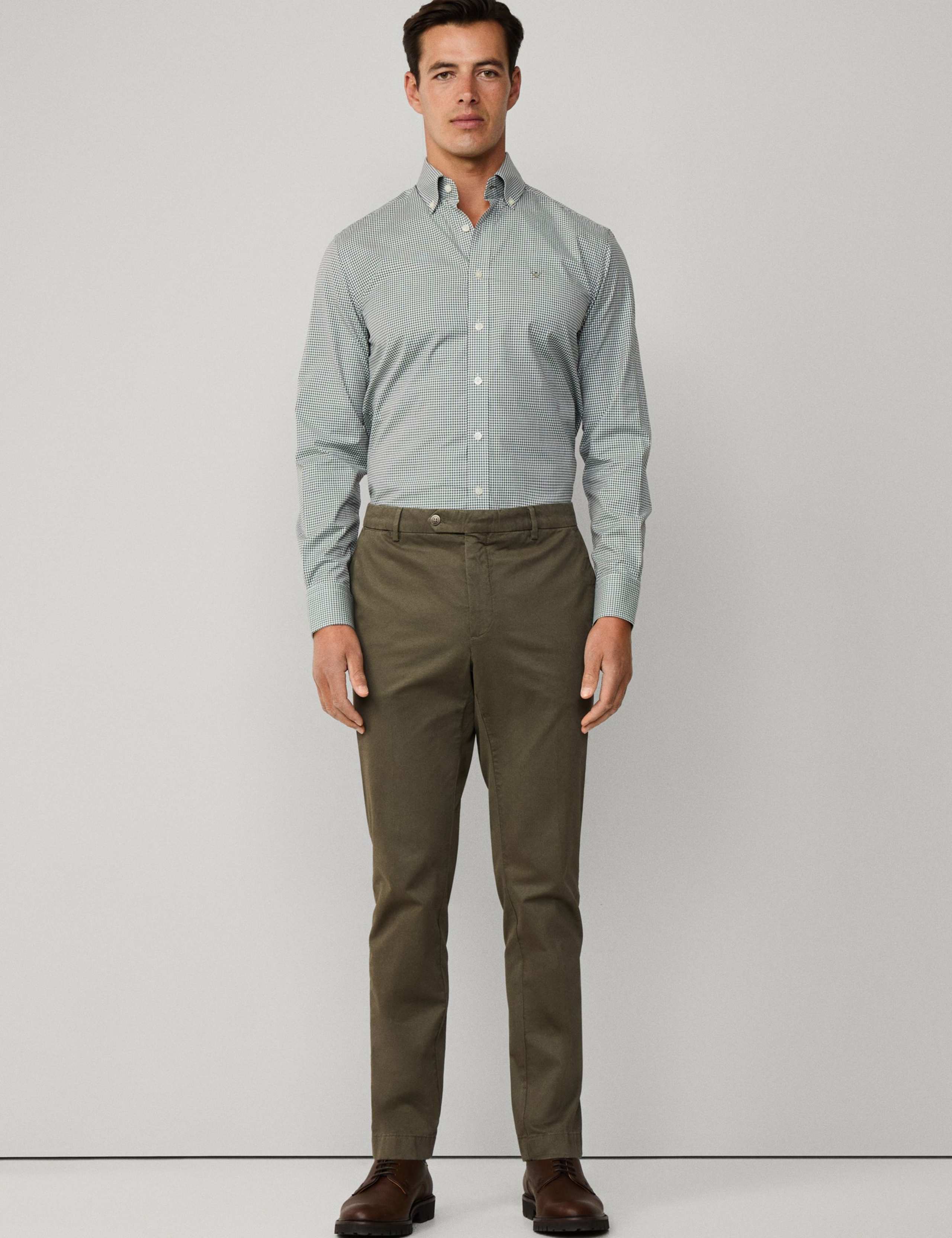 Pure Cotton Gingham Oxford Shirt