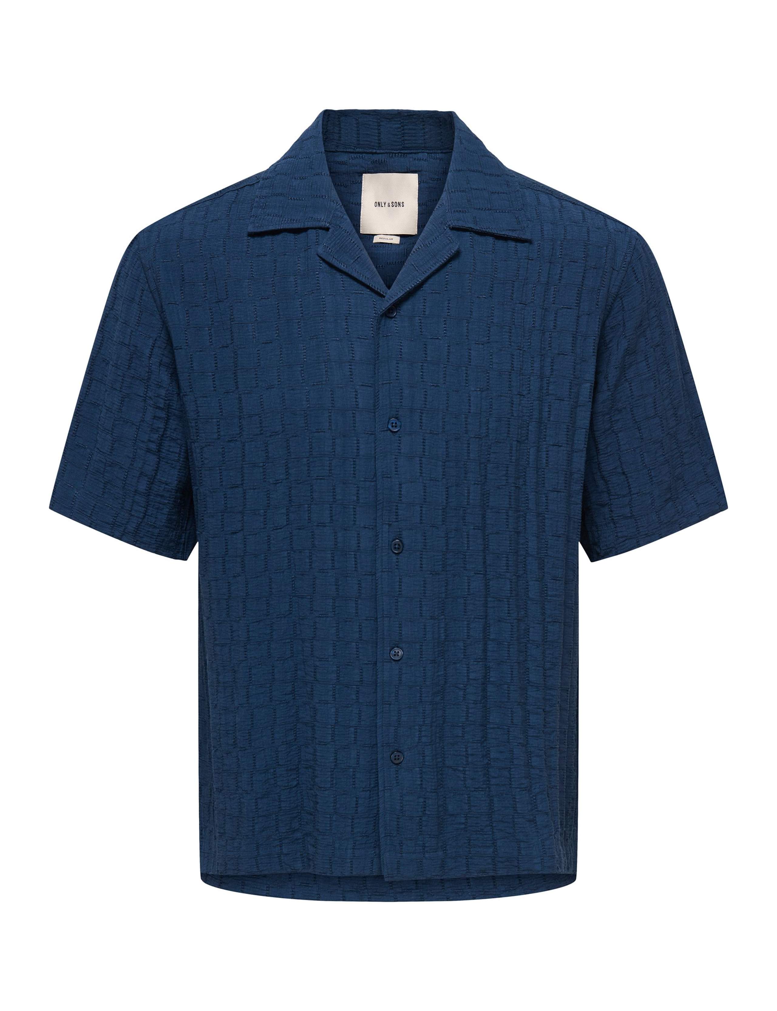 Regular Fit Cuban Collar Short Sleeve Shirt
