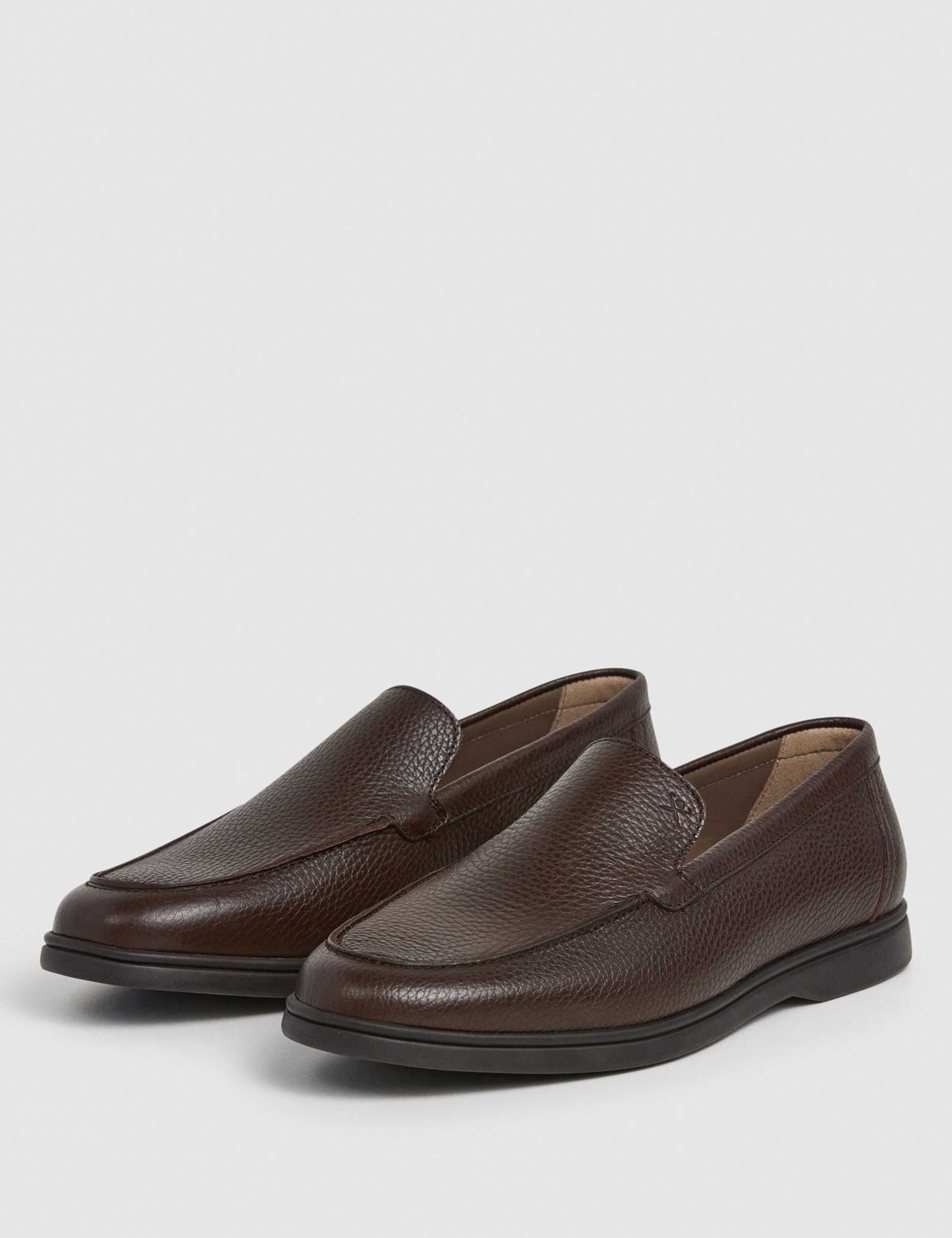 Leather Slip-On Loafers