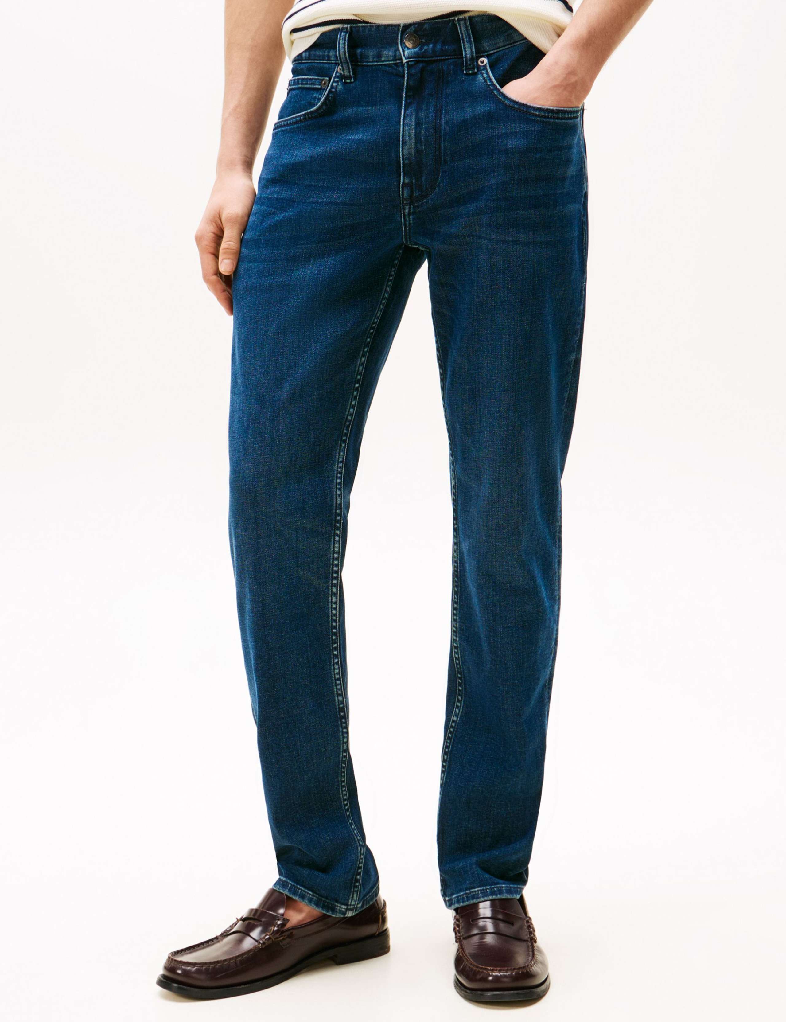 Denton Straight Fit 5 Pocket Jeans