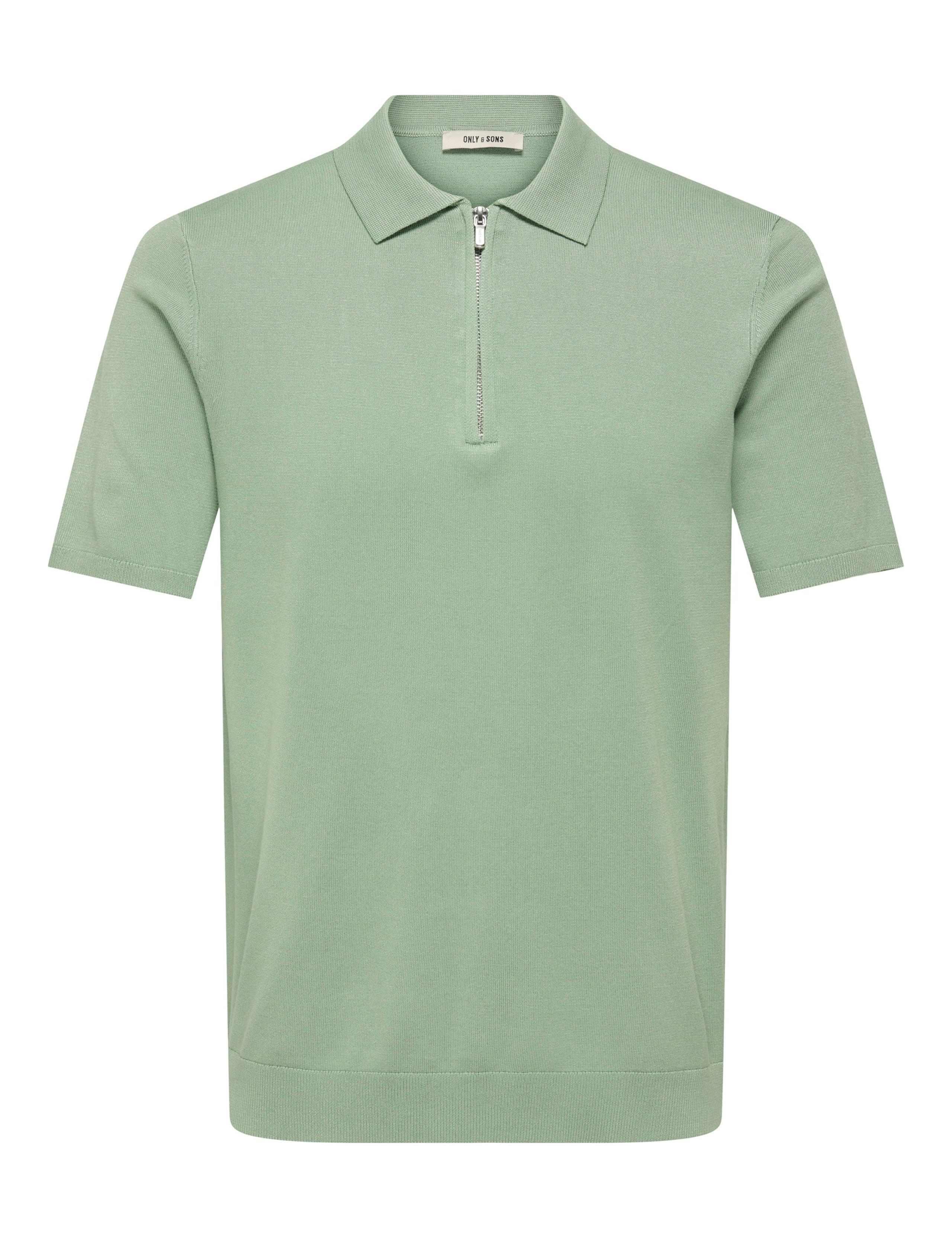 Zip-Up Polo Shirt