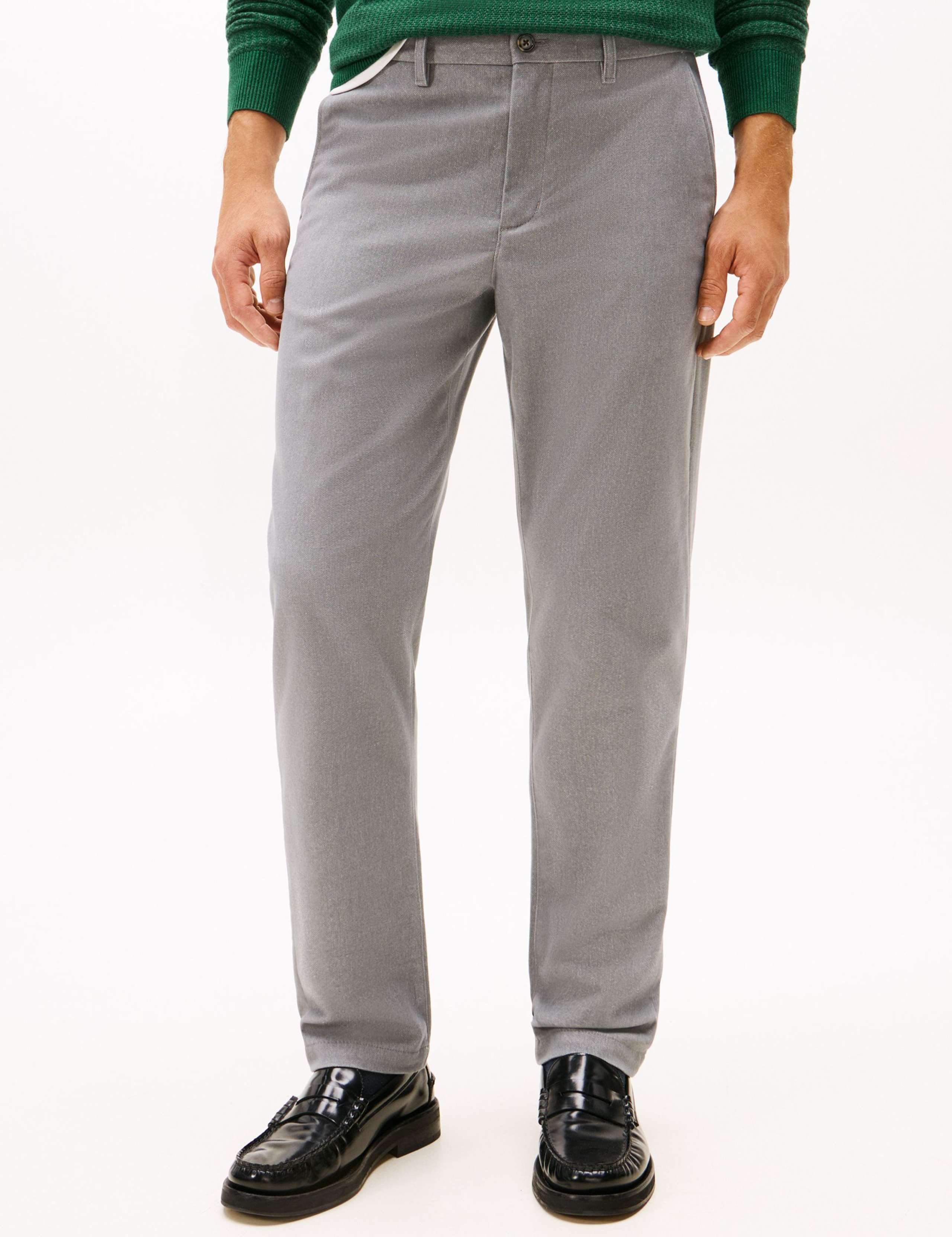 Denton Regular Fit Textured Stretch Chinos