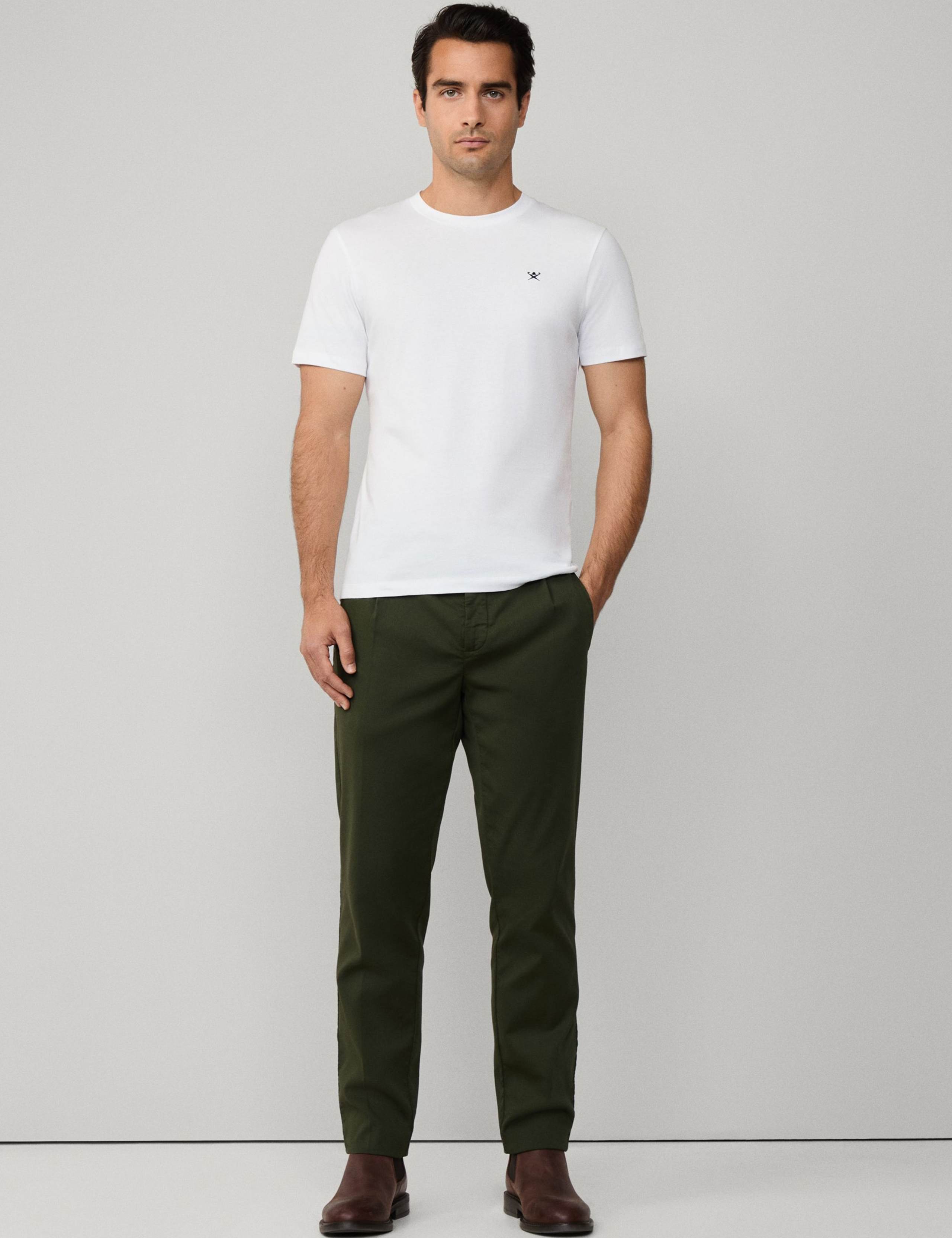 Pure Cotton Crew Neck T-Shirt