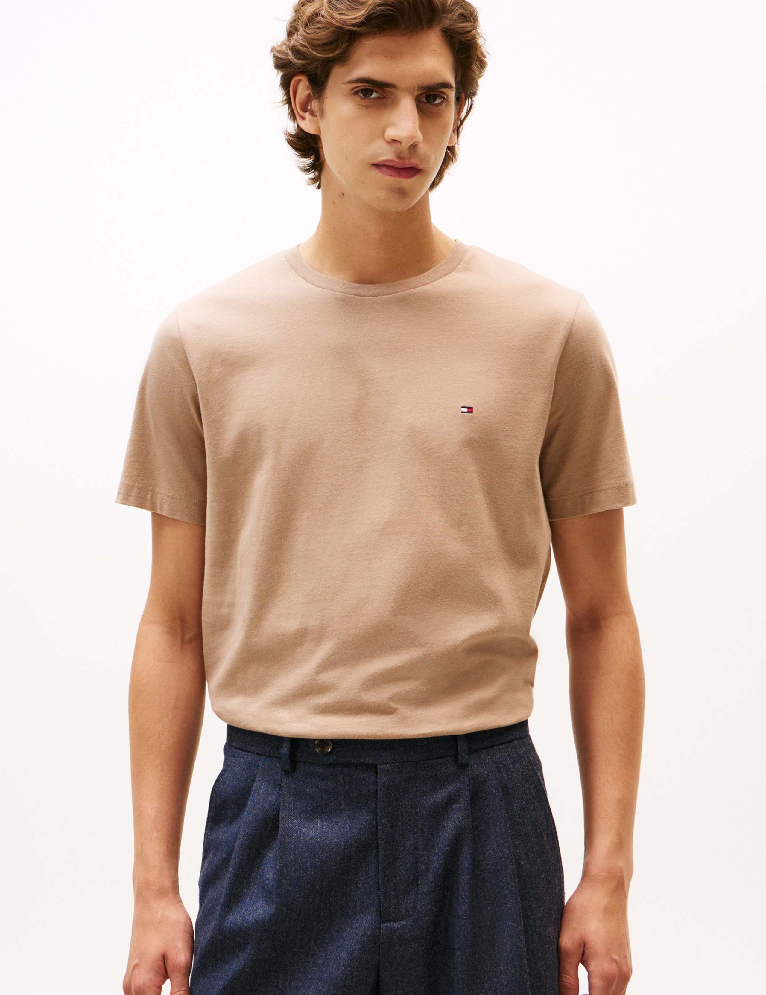 Pure Cotton Jersey Crew Neck T-Shirt