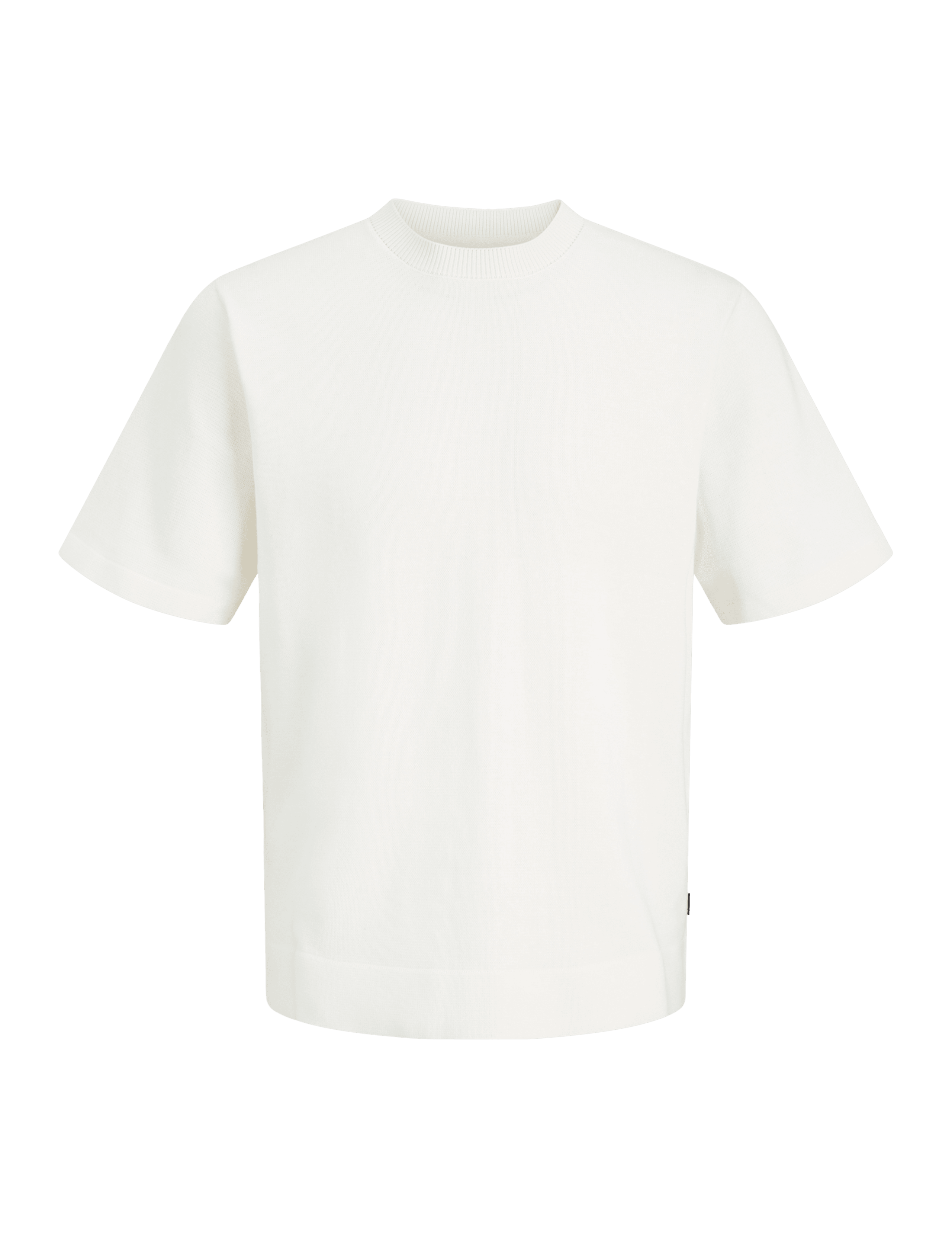 Pure Cotton Crew Neck Knitted T-Shirt